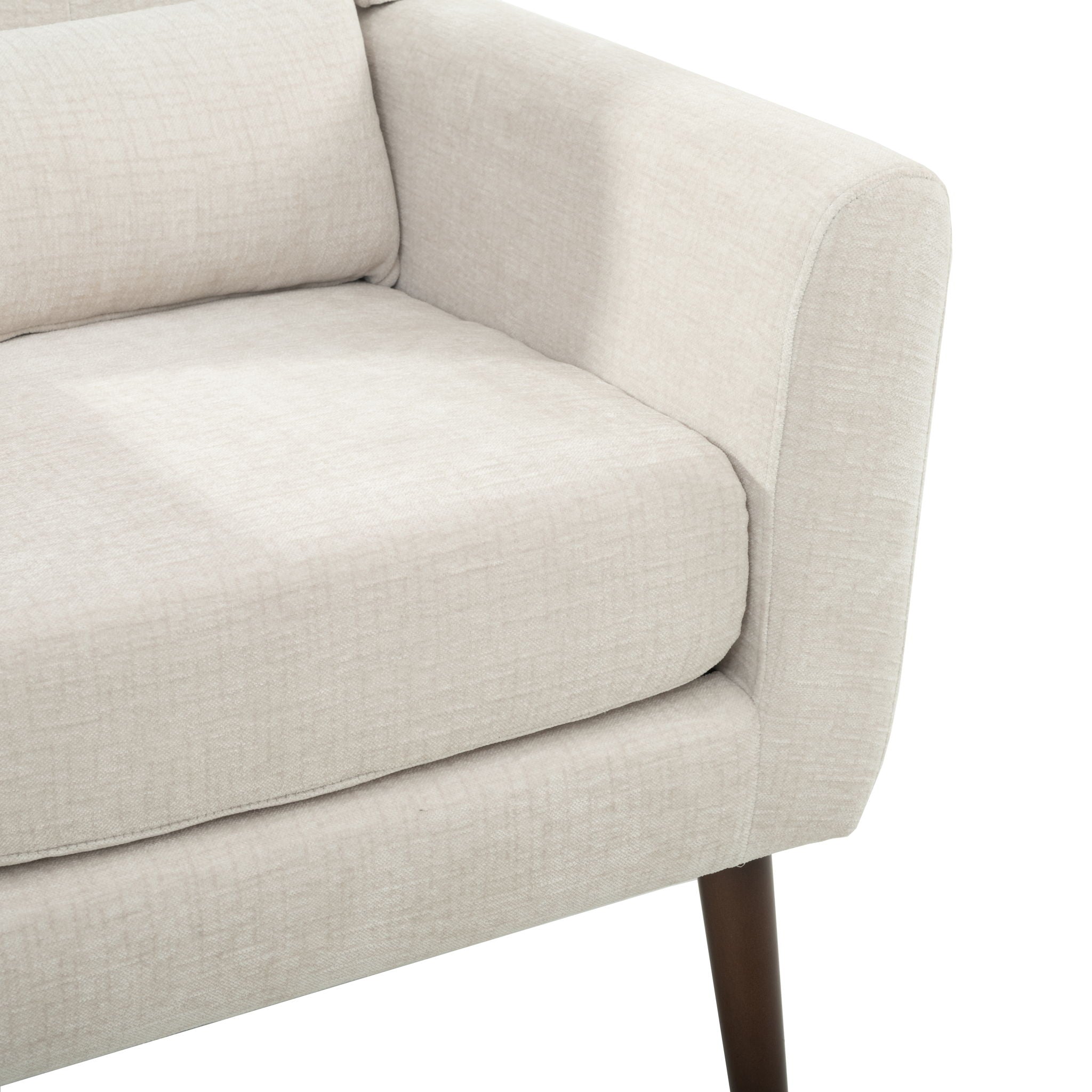 Modern Accent Chair Upholstered Foam Filled Living Room Chairs Comfy Reading Chair Mid-Century Modern Chair With Fabric Lounge Arm Chairs Armchair For Living Room Bedroom