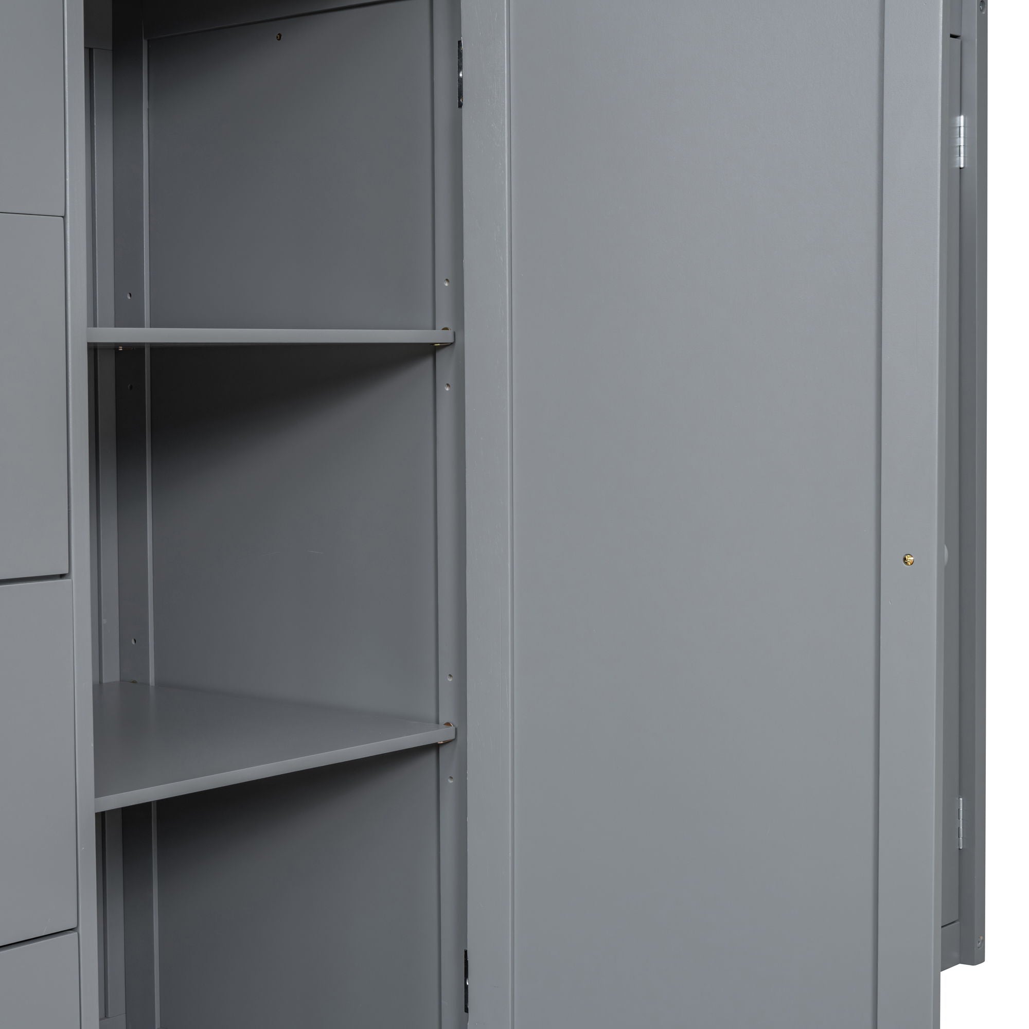 Loft Bed With Built In Wardrobes, Cabinets And Drawers