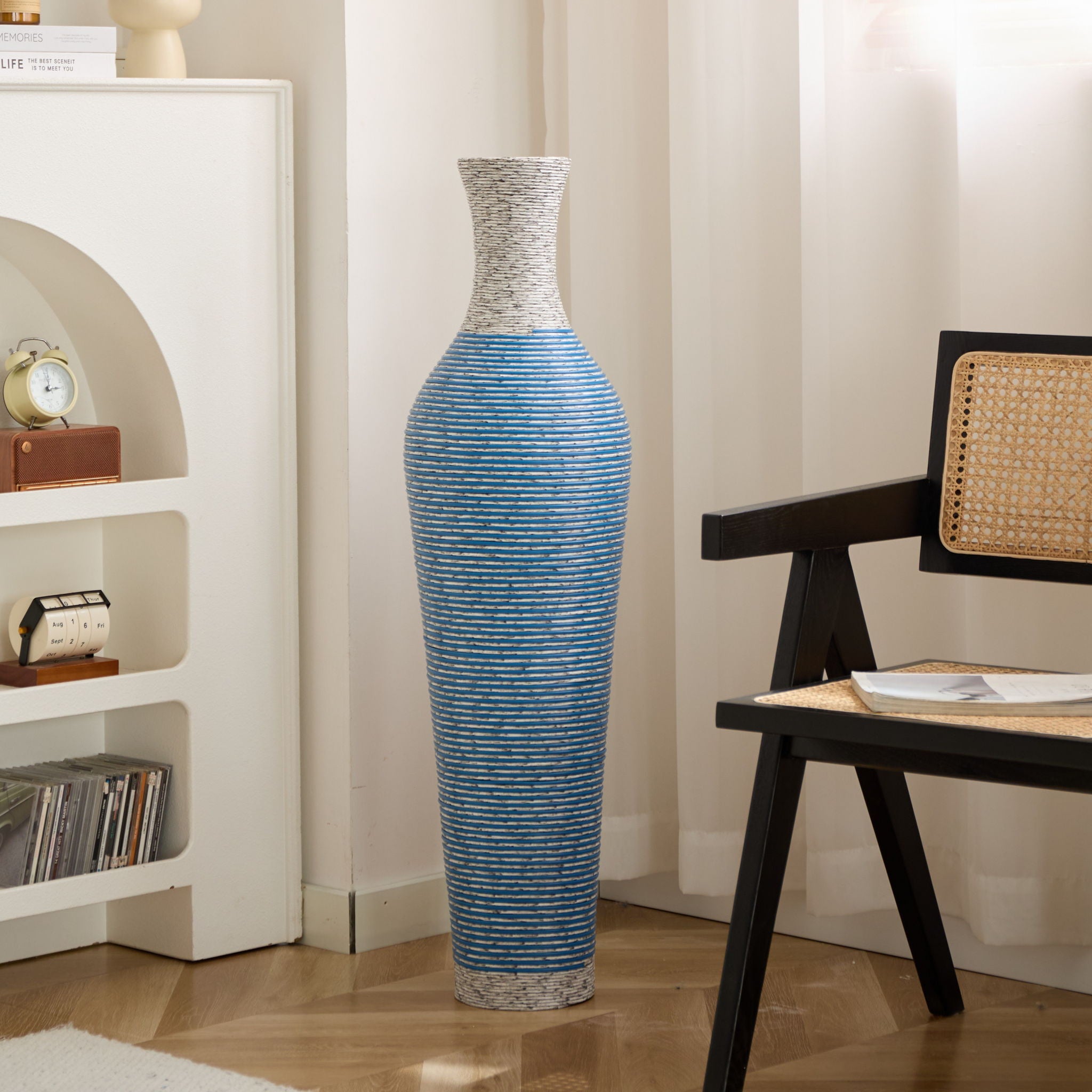 Classic And Neat Floor Vase, High Independent Flower Stand (Set of 3)
