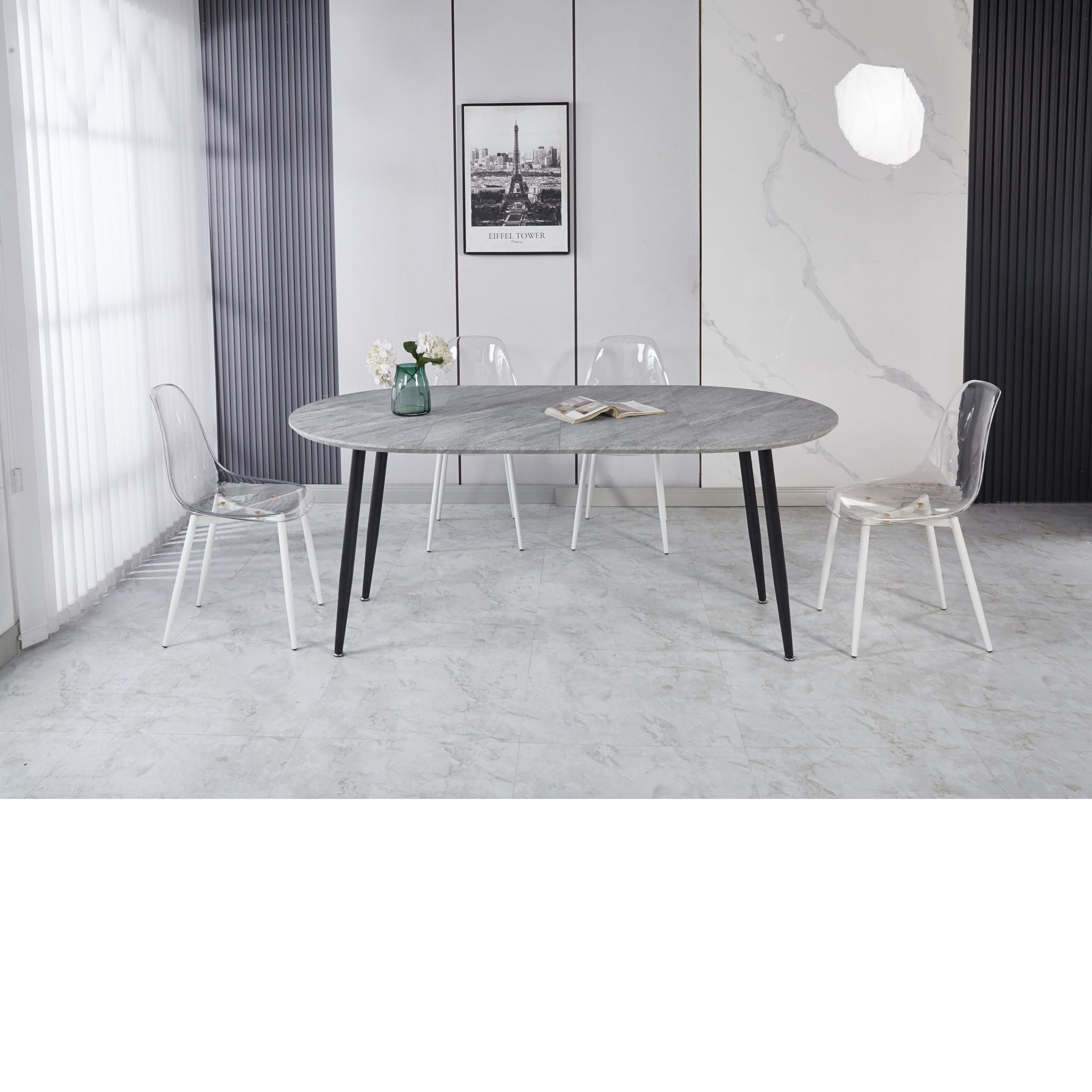 Extensible Table, Dining Table, Office Table, Coffee Table Metal Leg
