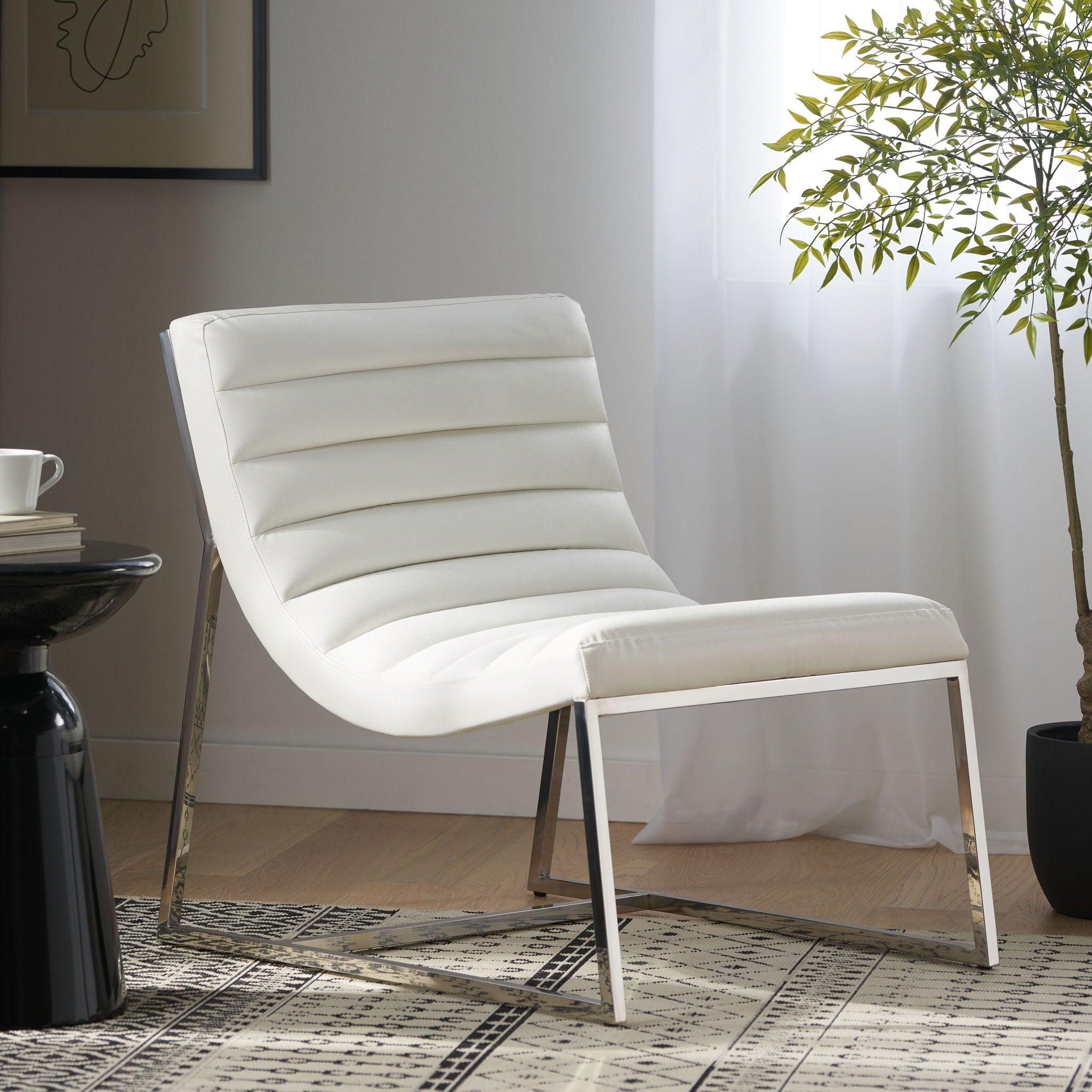 Wilmouth - Roll Occasional Chair - White