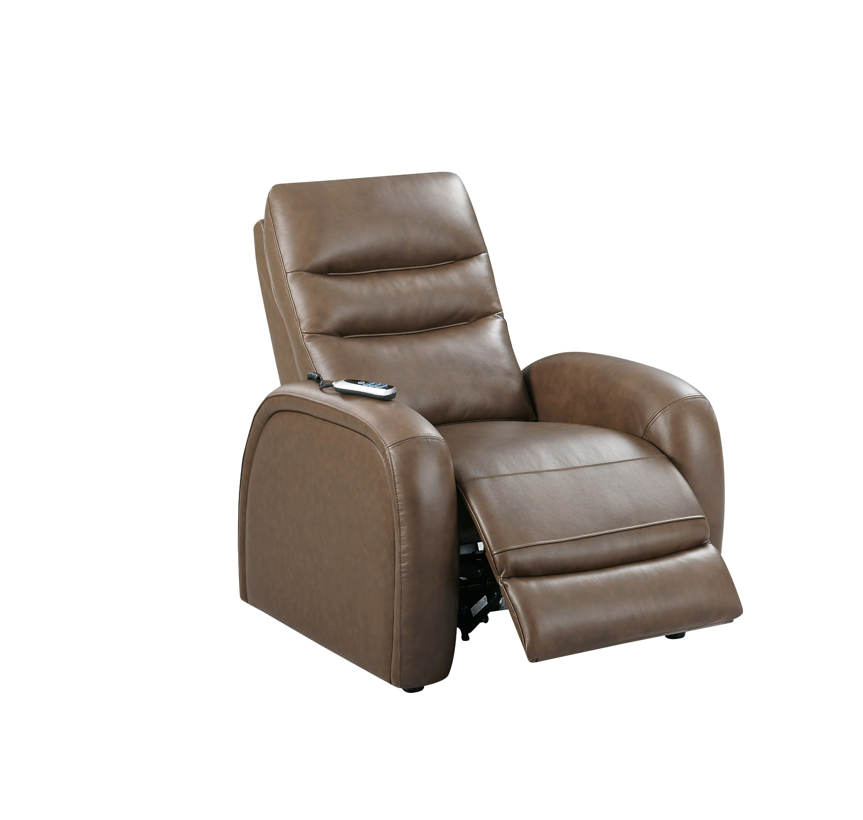 Divani Casa Huslia - Modern Brown Leather Zero Gravity Recliner Chair