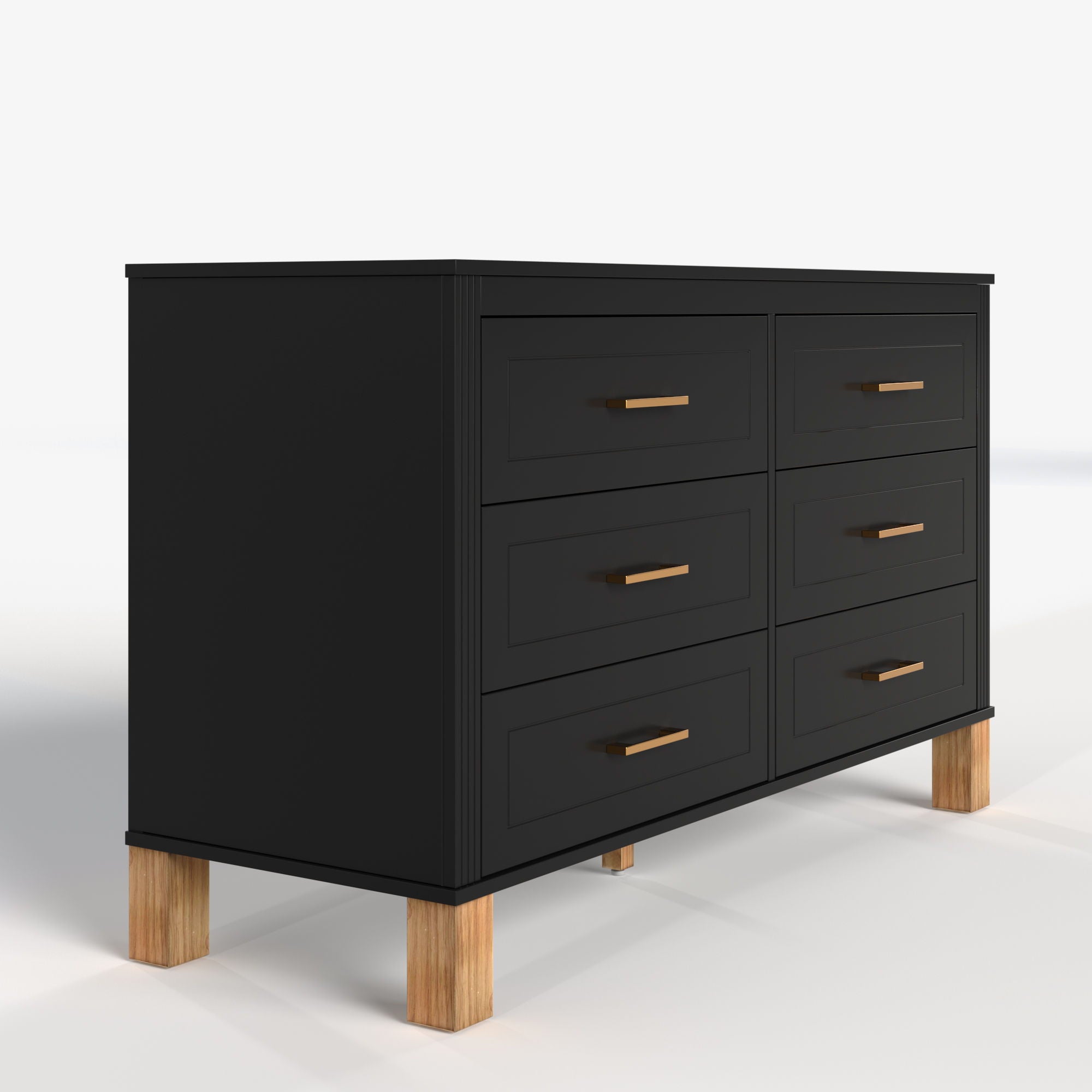 6 Drawer Double Dresser