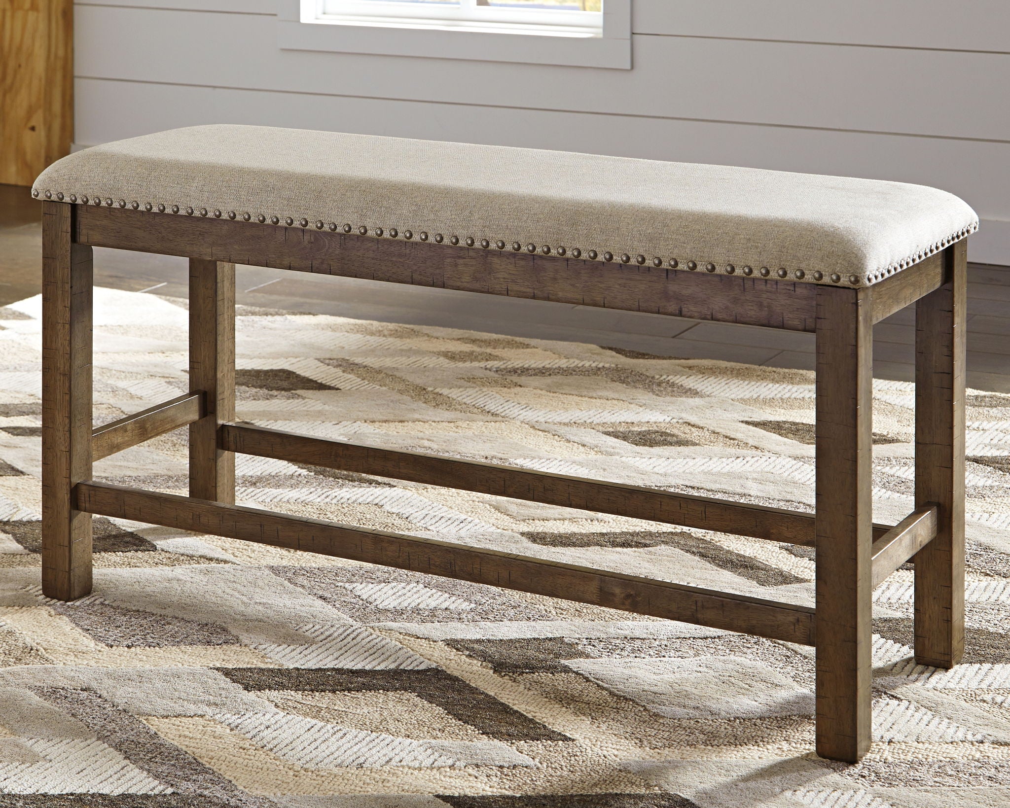 Moriville - Double UPH Bench - Beige