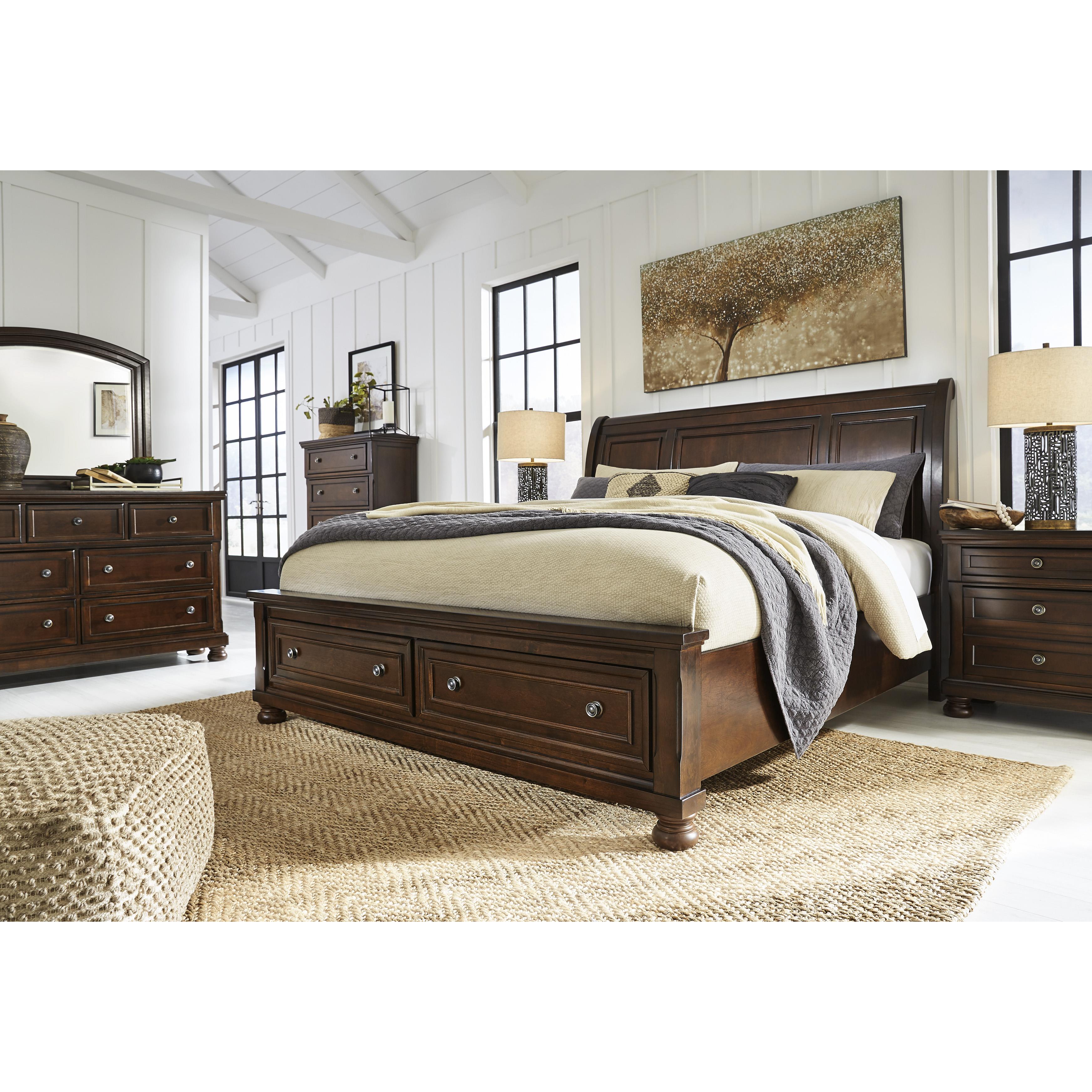 Millennium Porter King Sleigh Bed with Storage B697-178/B697-176/B697-299 IMAGE 7