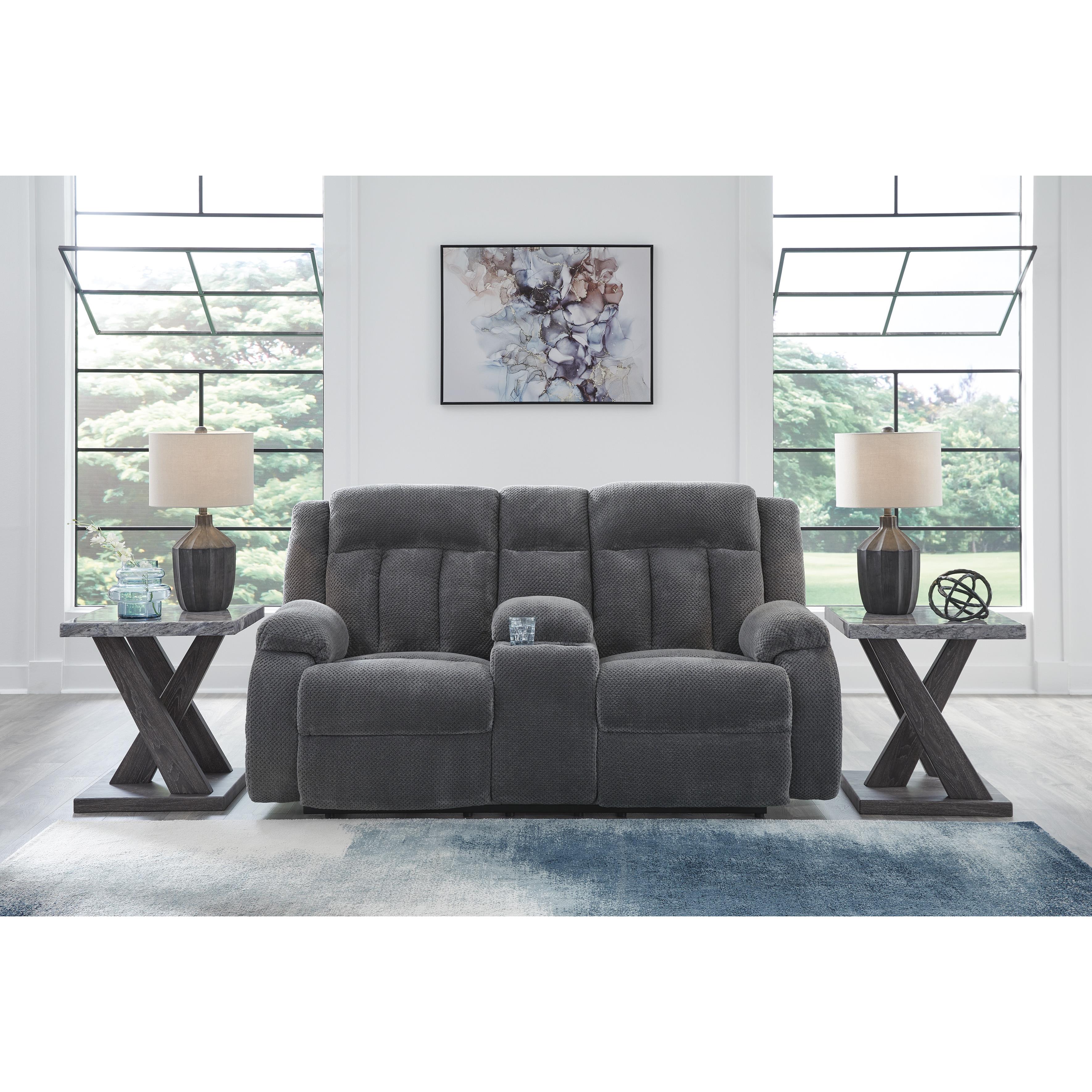 Diamond Modern Furniture Exclusive Design Observation Loveseat with Console PC2140596 IMAGE 5