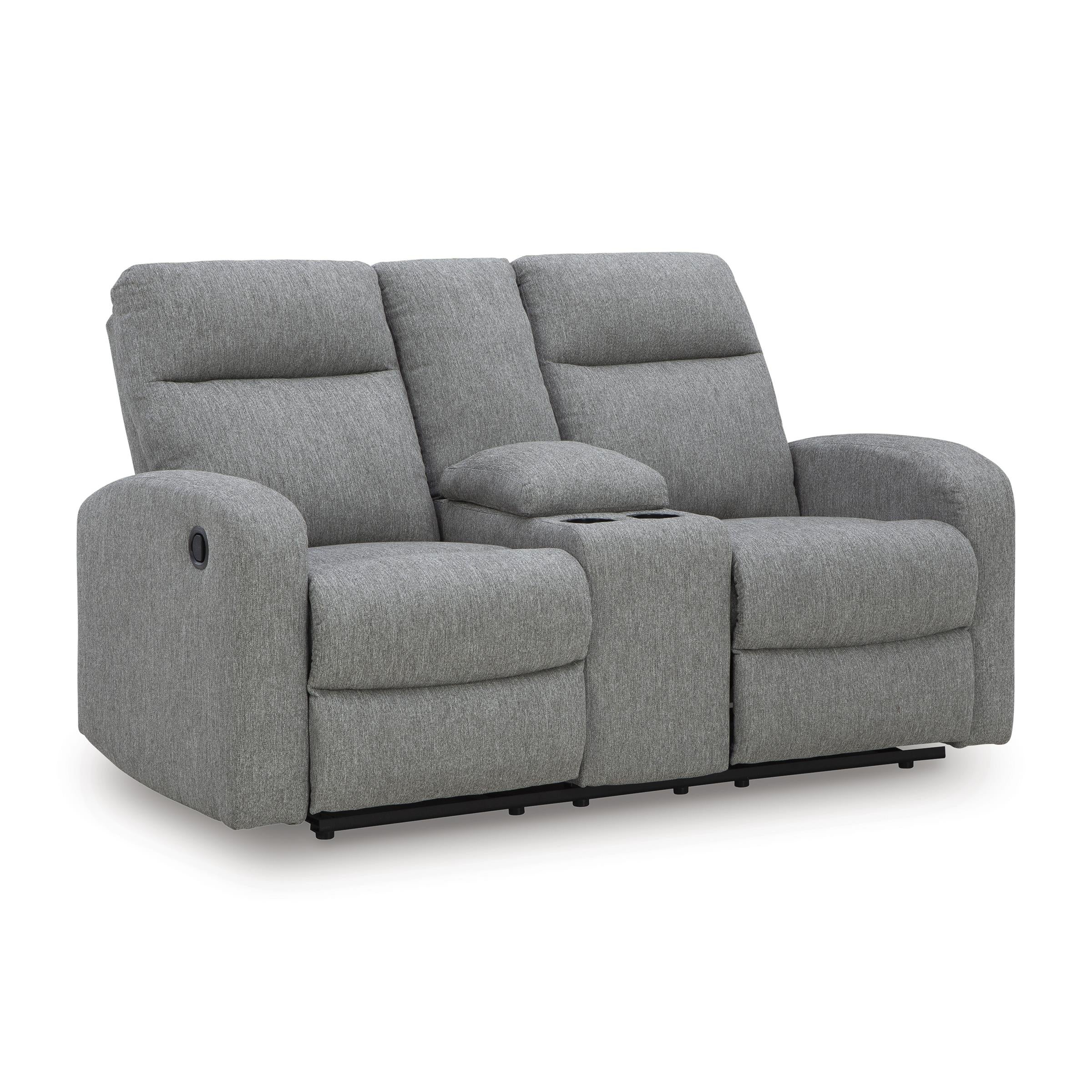 Diamond Modern Furniture Exclusive Design Gauntlet Loveseat with Console PC4220494 IMAGE 1