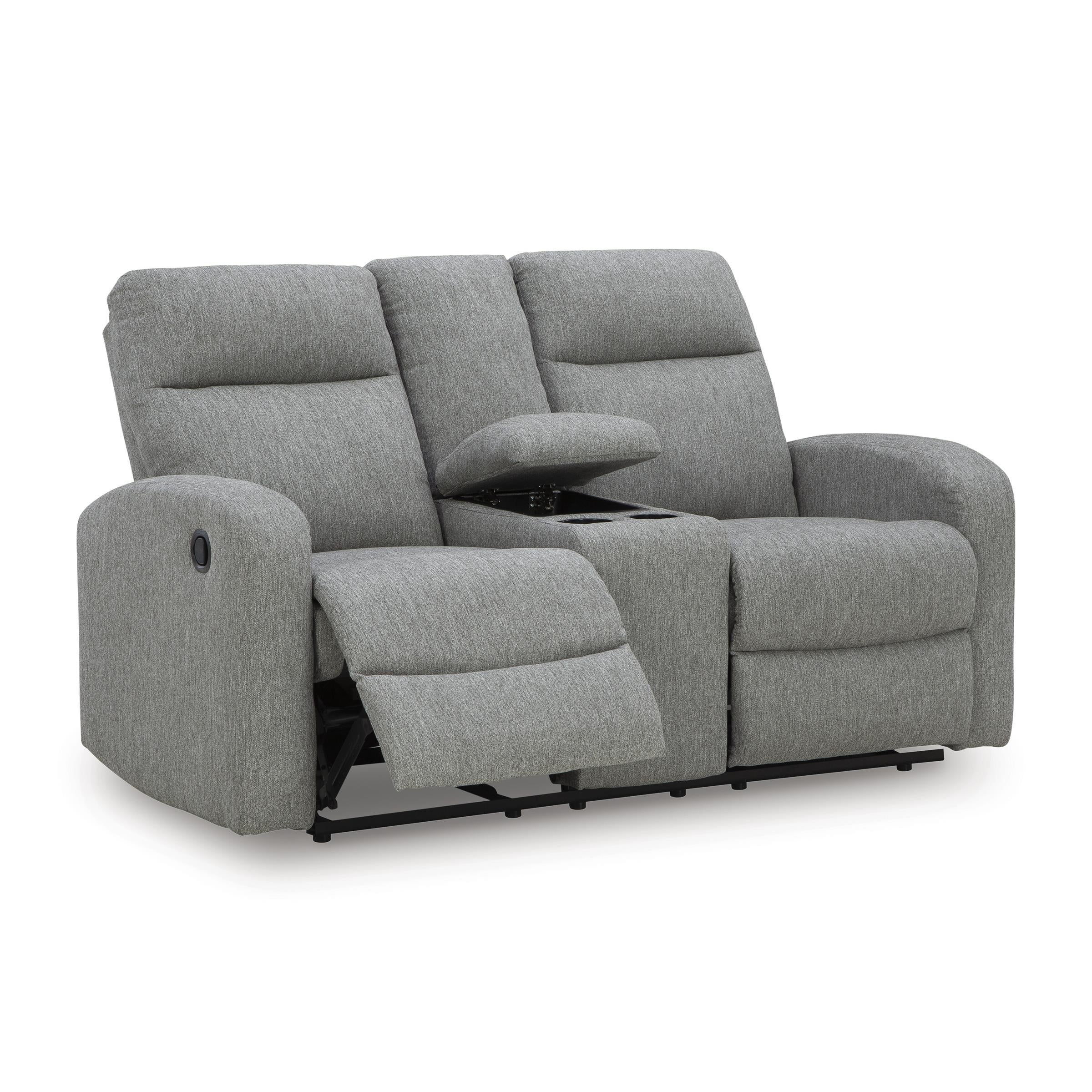Diamond Modern Furniture Exclusive Design Gauntlet Loveseat with Console PC4220494 IMAGE 2
