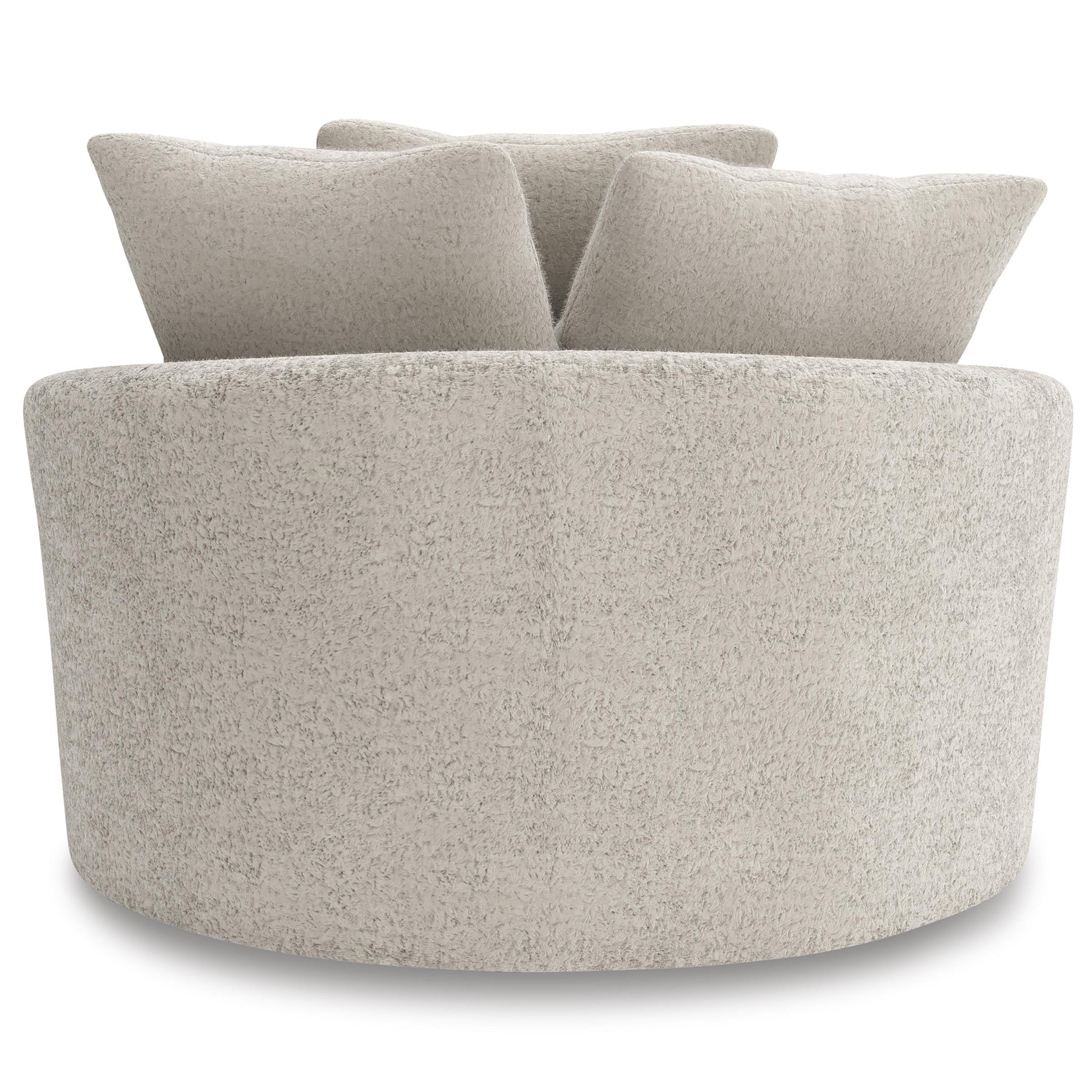 Diamond Modern Furniture Exclusive Design Cuddle Plush Swivel Accent Chair PC5910621 IMAGE 4