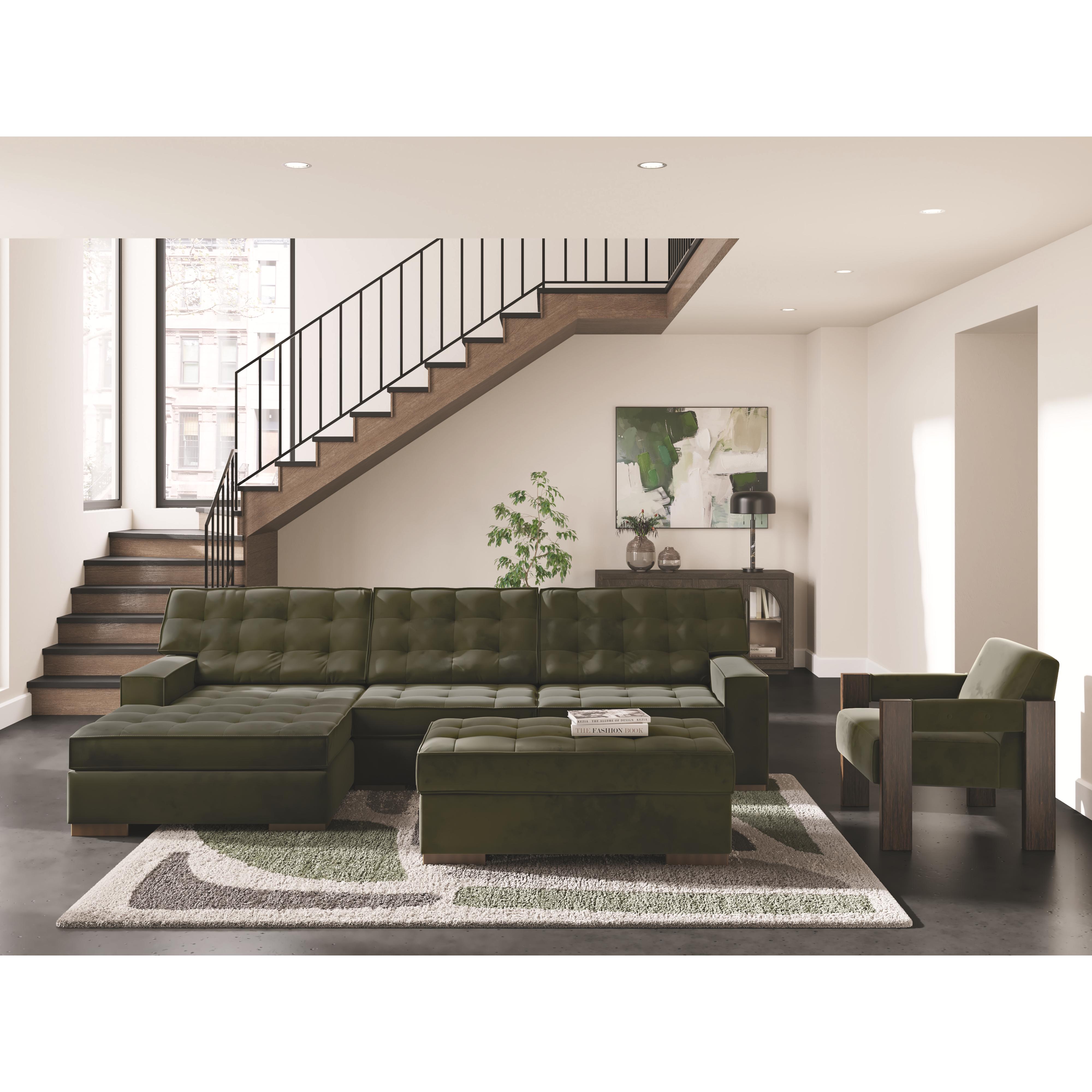 Diamond Modern Furniture Exclusive Design Caspian-Town 2 pc Sectional PC6170216/PC6170267 IMAGE 4