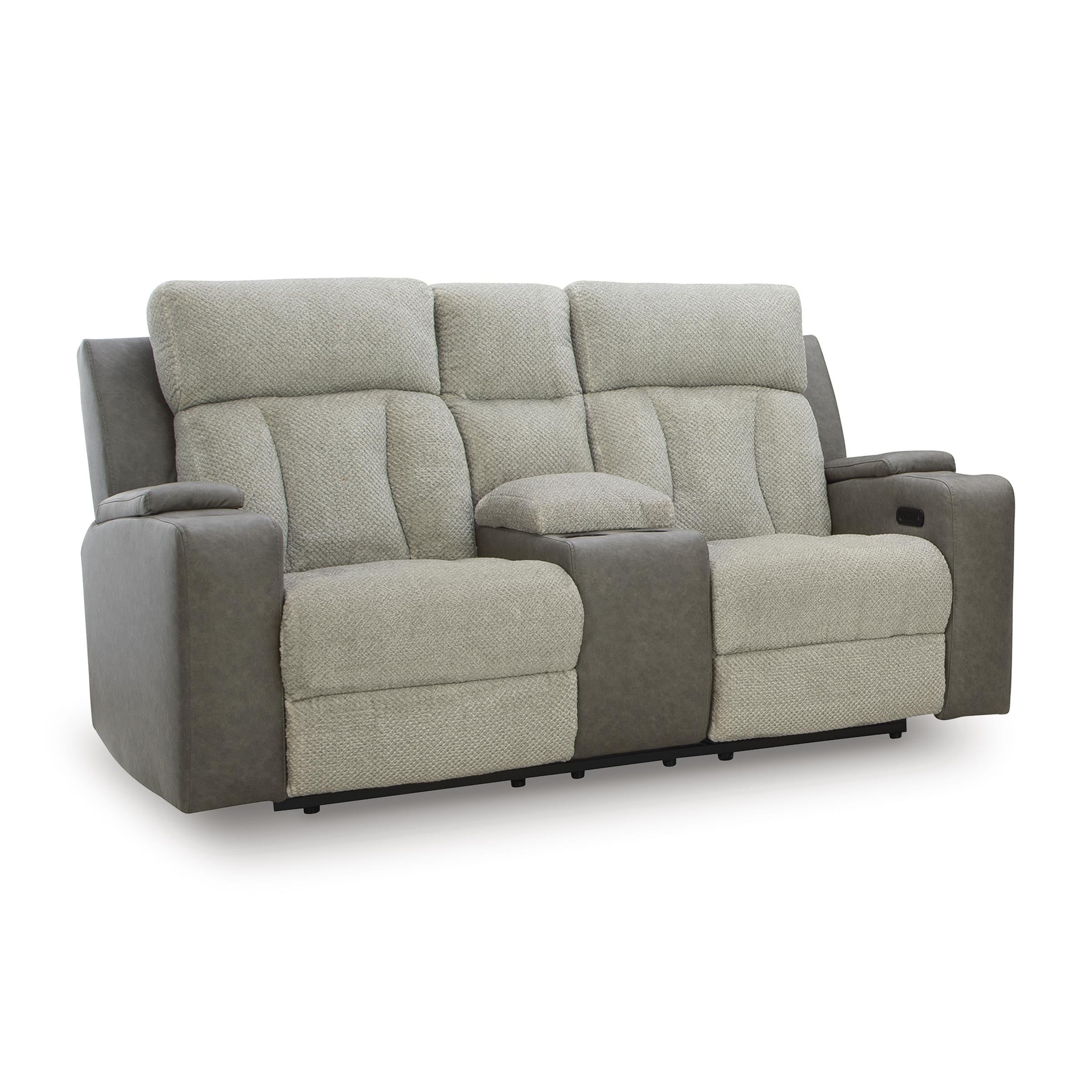Diamond Modern Furniture Exclusive Design WhipLash Loveseat with Console PC6320418 IMAGE 1
