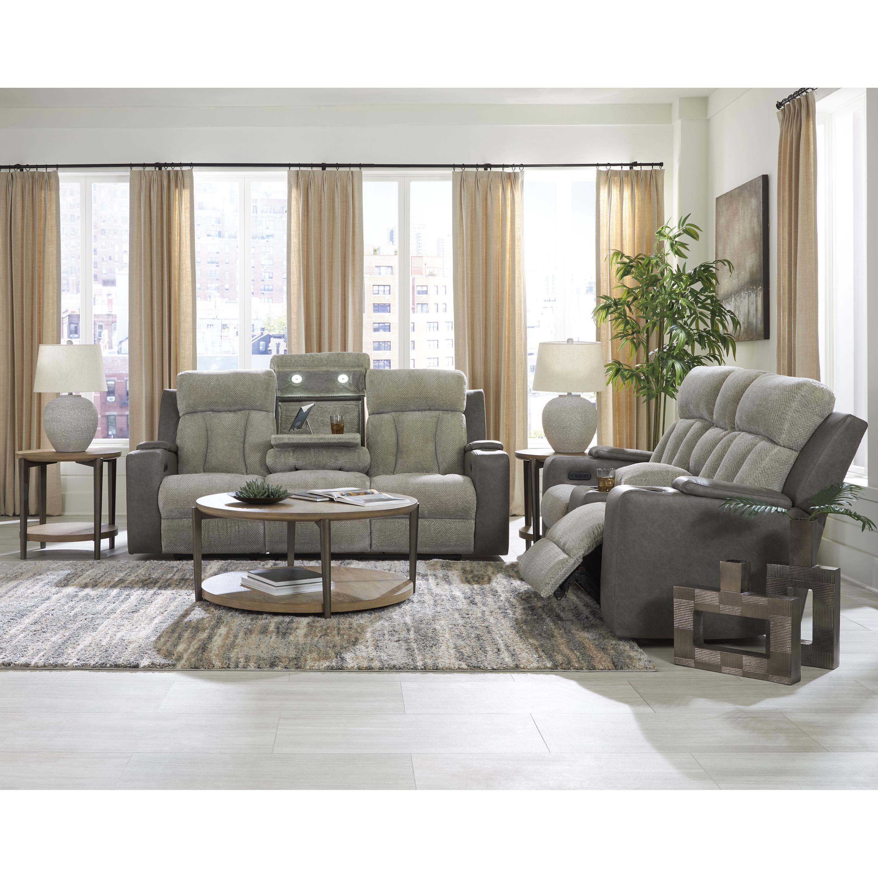 Diamond Modern Furniture Exclusive Design WhipLash Loveseat with Console PC6320418 IMAGE 13
