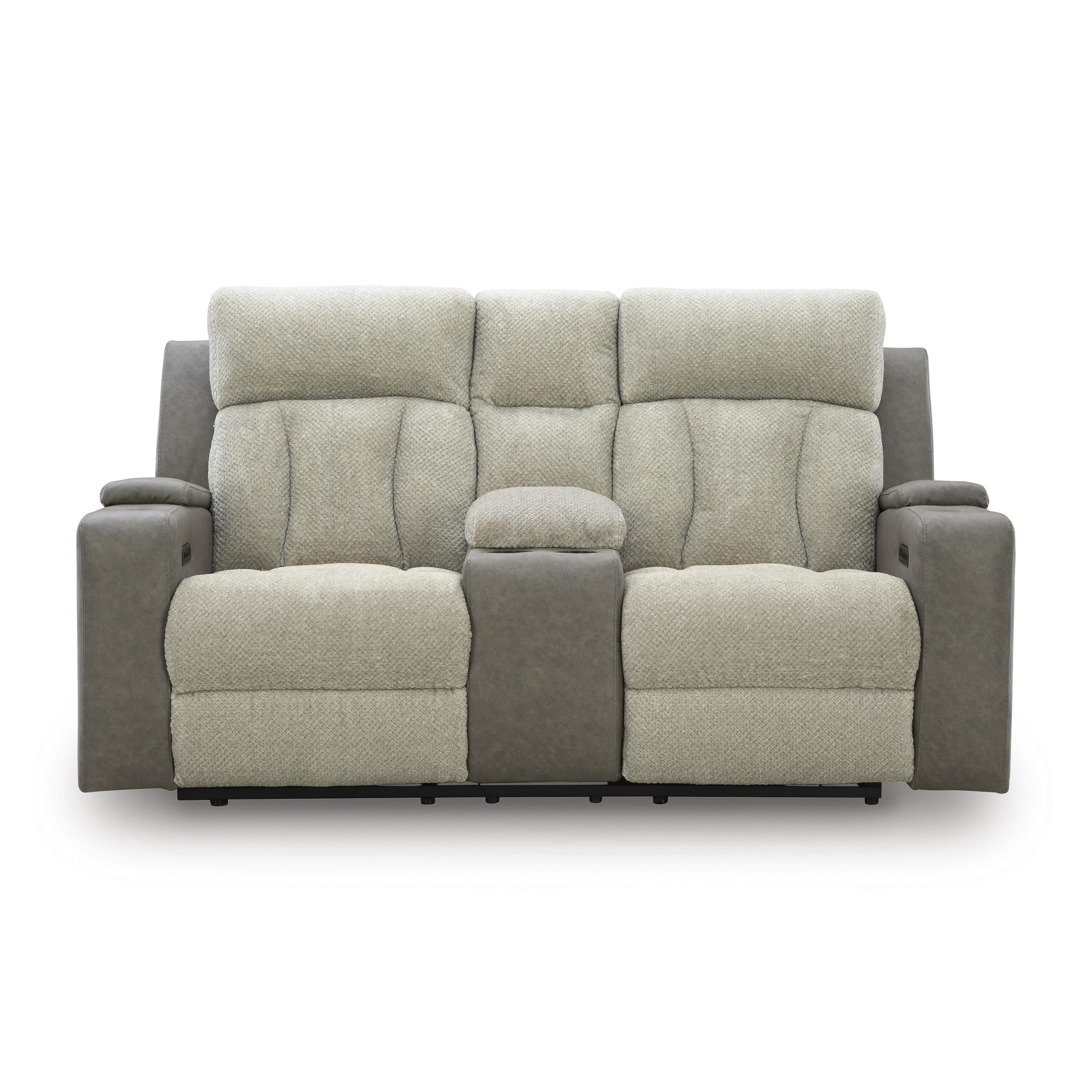 Diamond Modern Furniture Exclusive Design WhipLash Loveseat with Console PC6320418 IMAGE 3