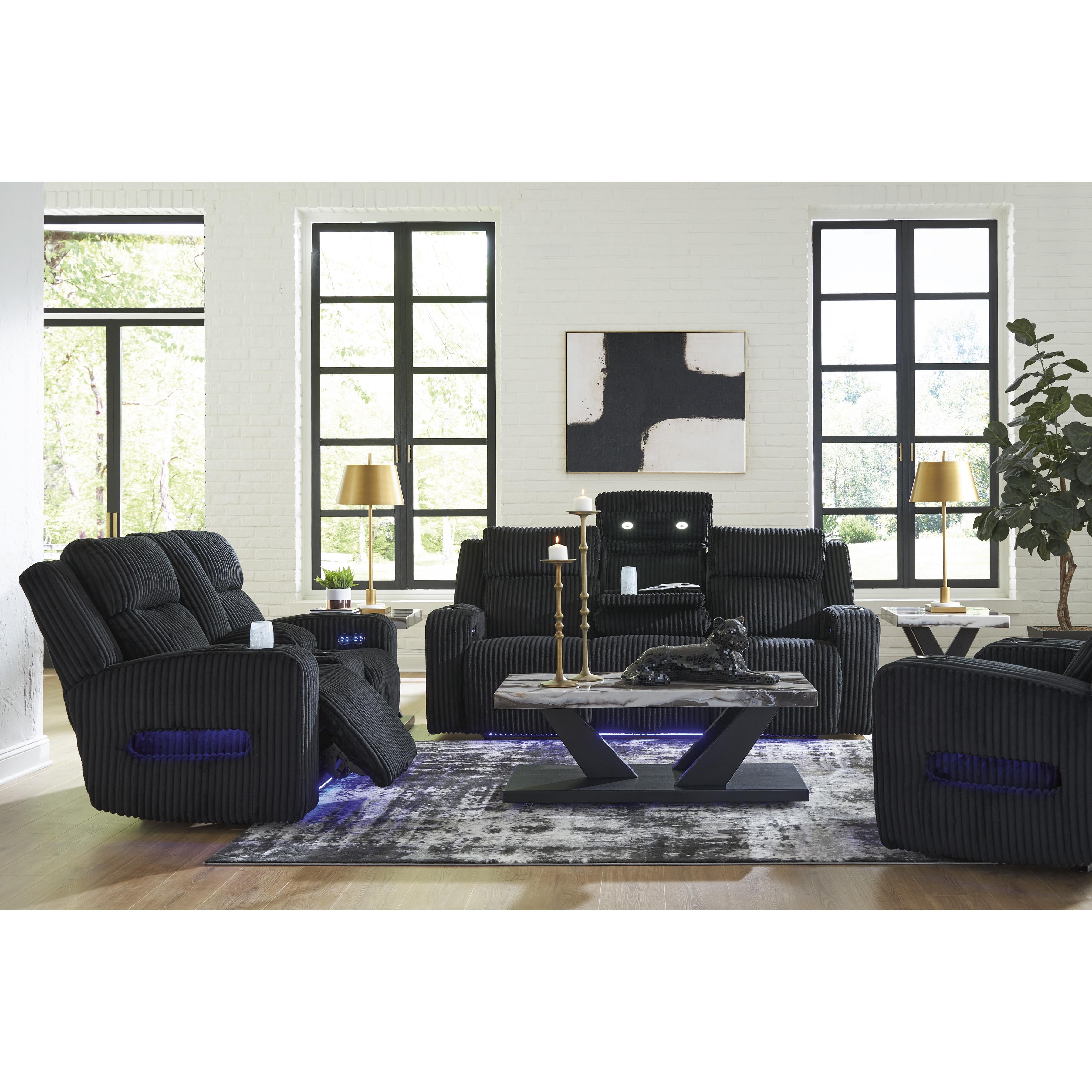 Diamond Modern Furniture Exclusive Design Forest Lake Fabric Loveseat with Console PC6420218 IMAGE 19