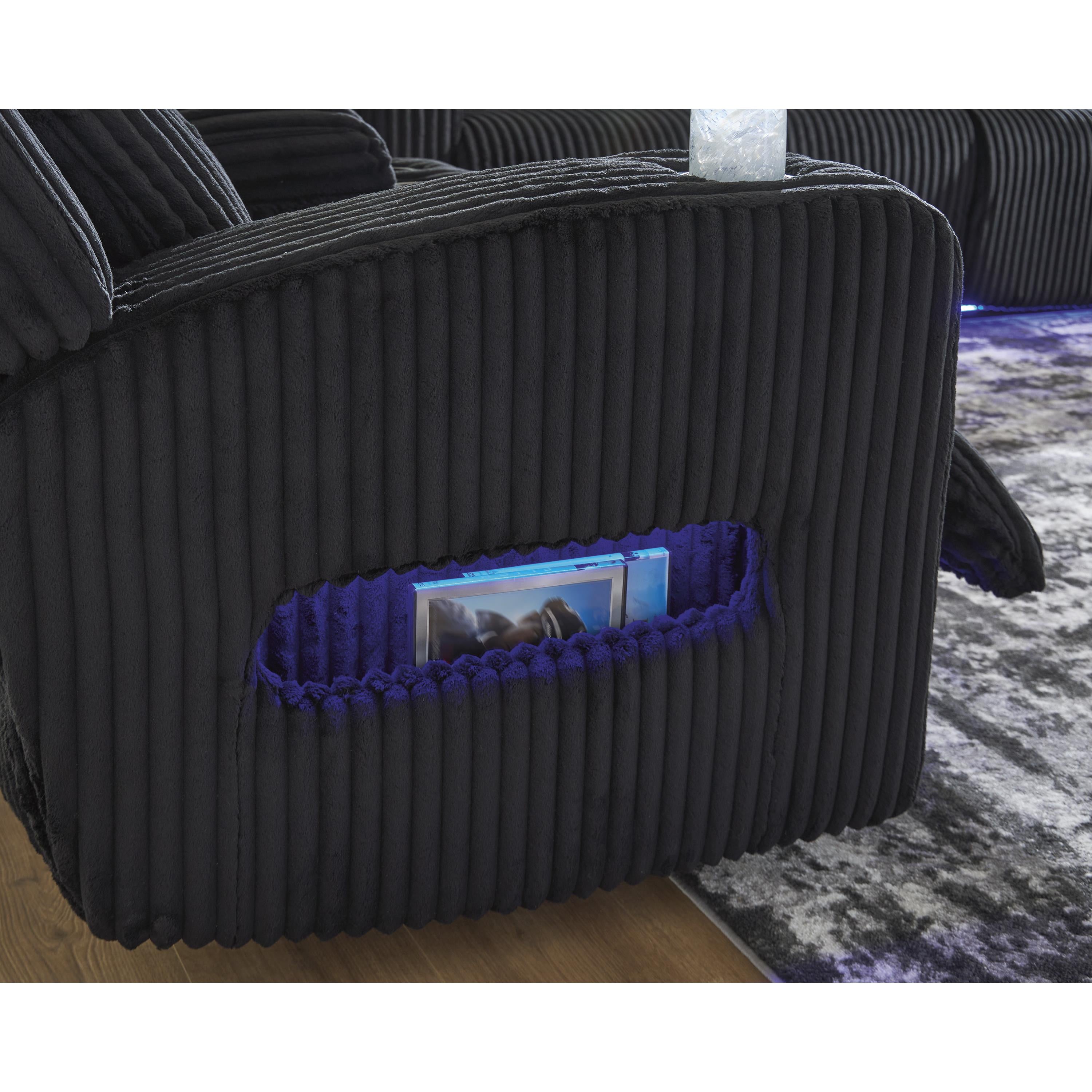 Diamond Modern Furniture Exclusive Design Forest Lake Fabric Loveseat with Console PC6420218 IMAGE 8