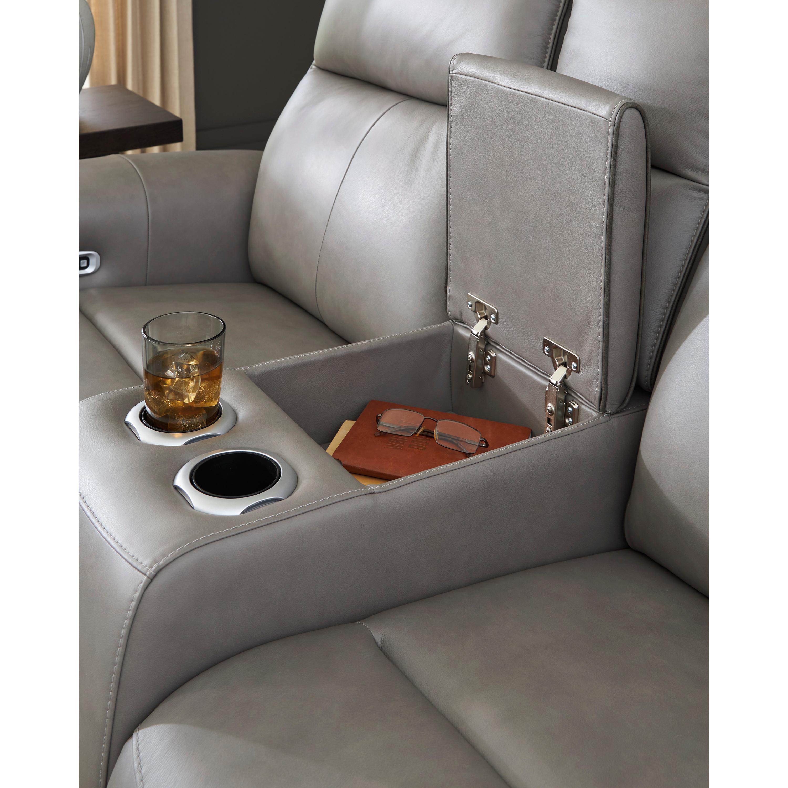Diamond Modern Furniture Exclusive Design 5Z-Comfort Loveseat with Console PCU1090018 IMAGE 5