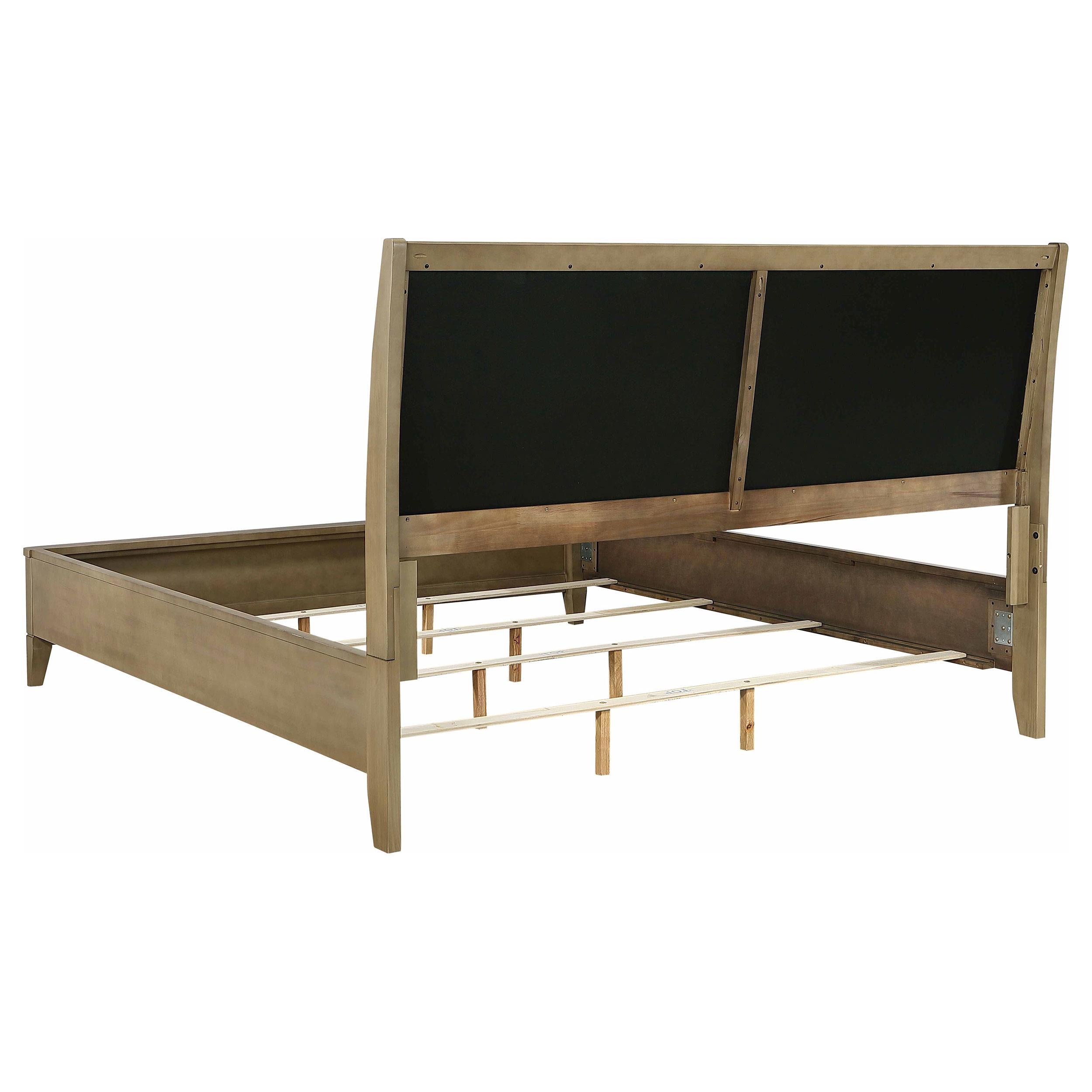 Coaster Furniture Granada 224921KE Upholstered Eastern King Panel Bed - Natural Pine IMAGE 8