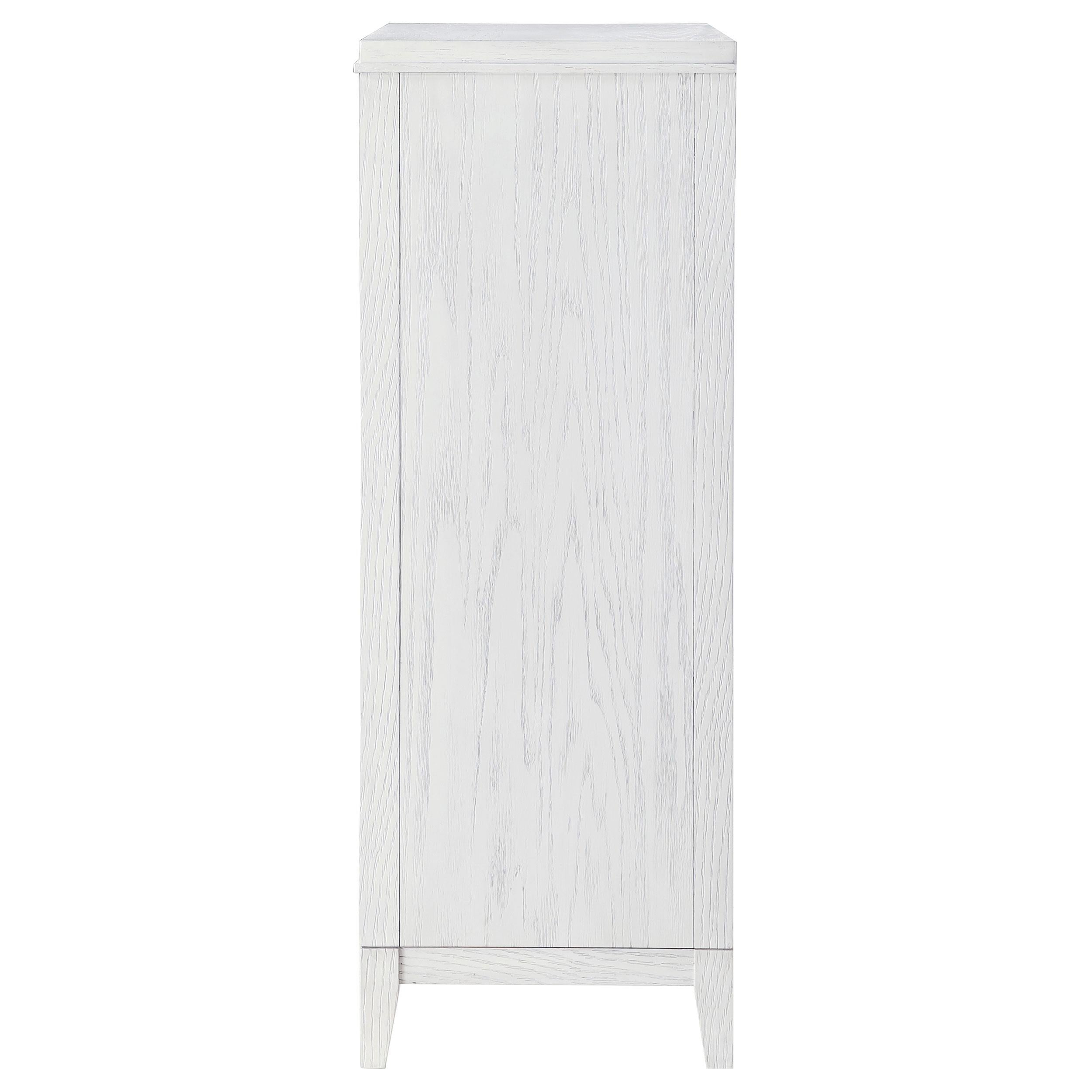 Coaster Furniture Marielle 224845 5-Drawer Bedroom Chest - Distressed White IMAGE 4