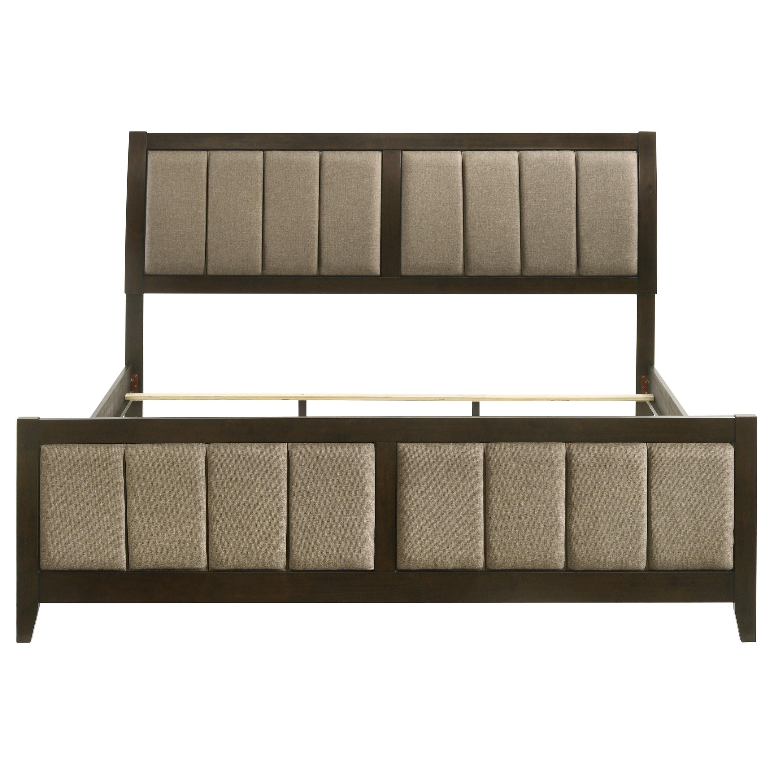 Coaster Furniture Wilkes 224421KE 51-inch Upholstered Eastern King Bed - Dark Cocoa IMAGE 3
