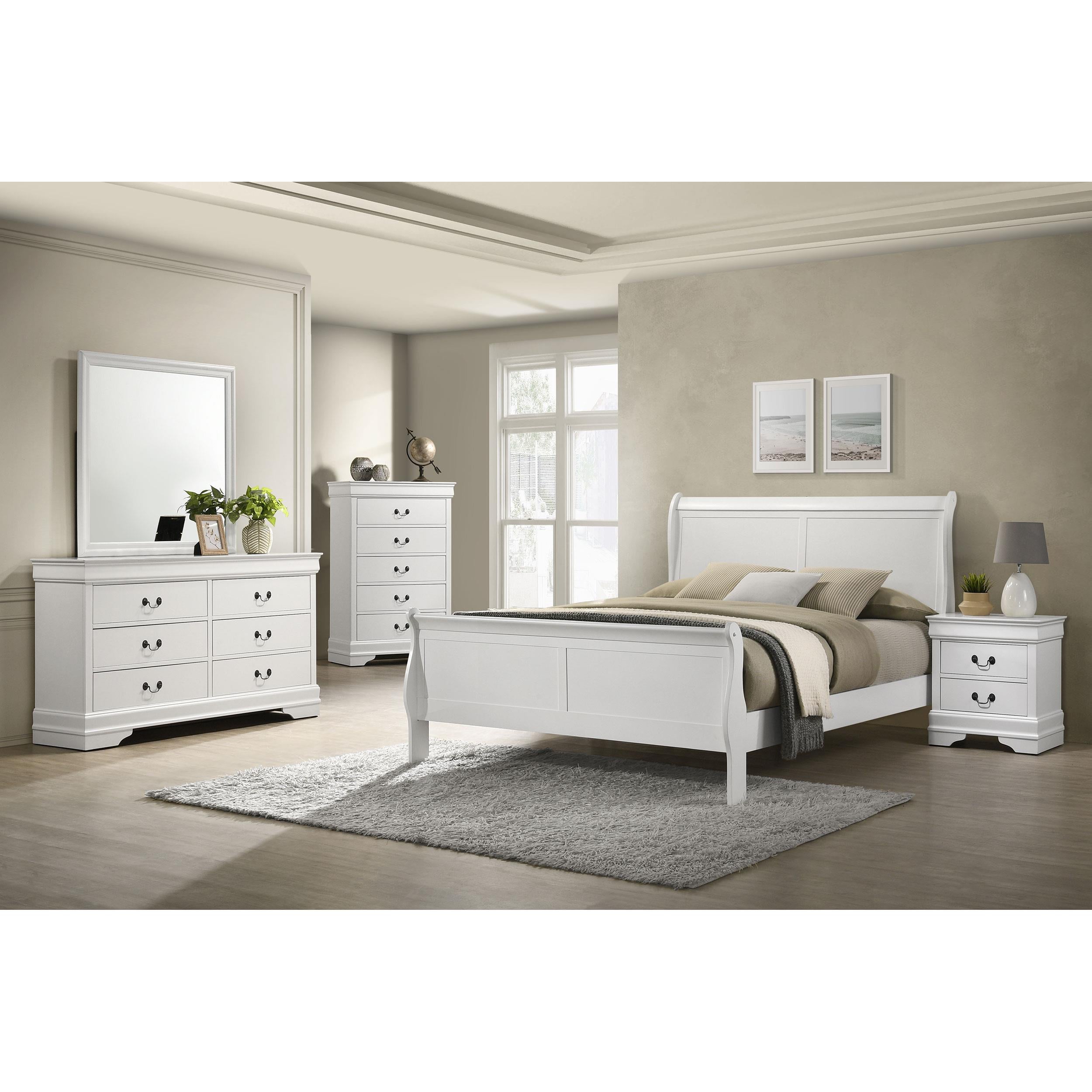 Coaster Furniture Louis Philippe 202444 Dresser Mirror - White IMAGE 4