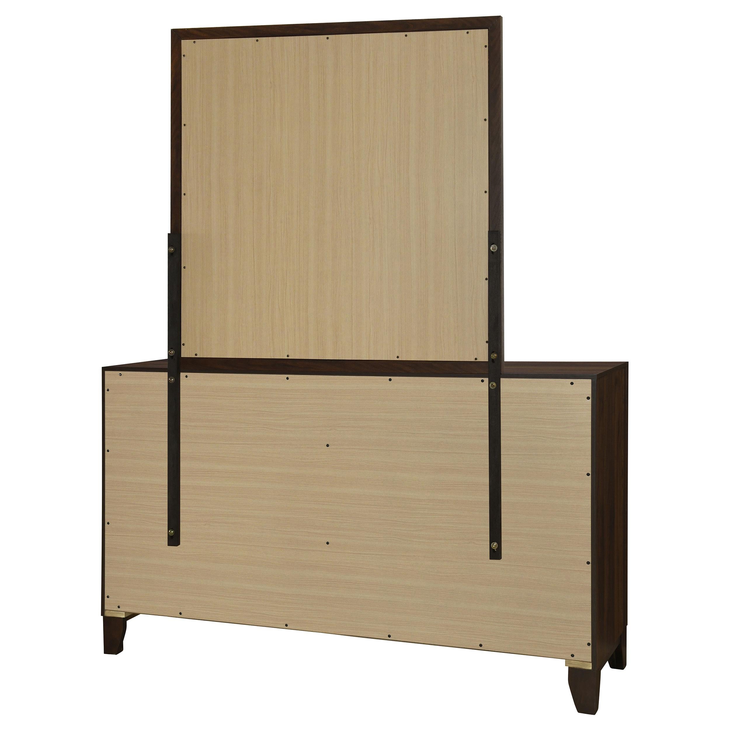 Coaster Furniture Welsley 223443M 6-Drawer Dresser and Mirror - Walnut IMAGE 6