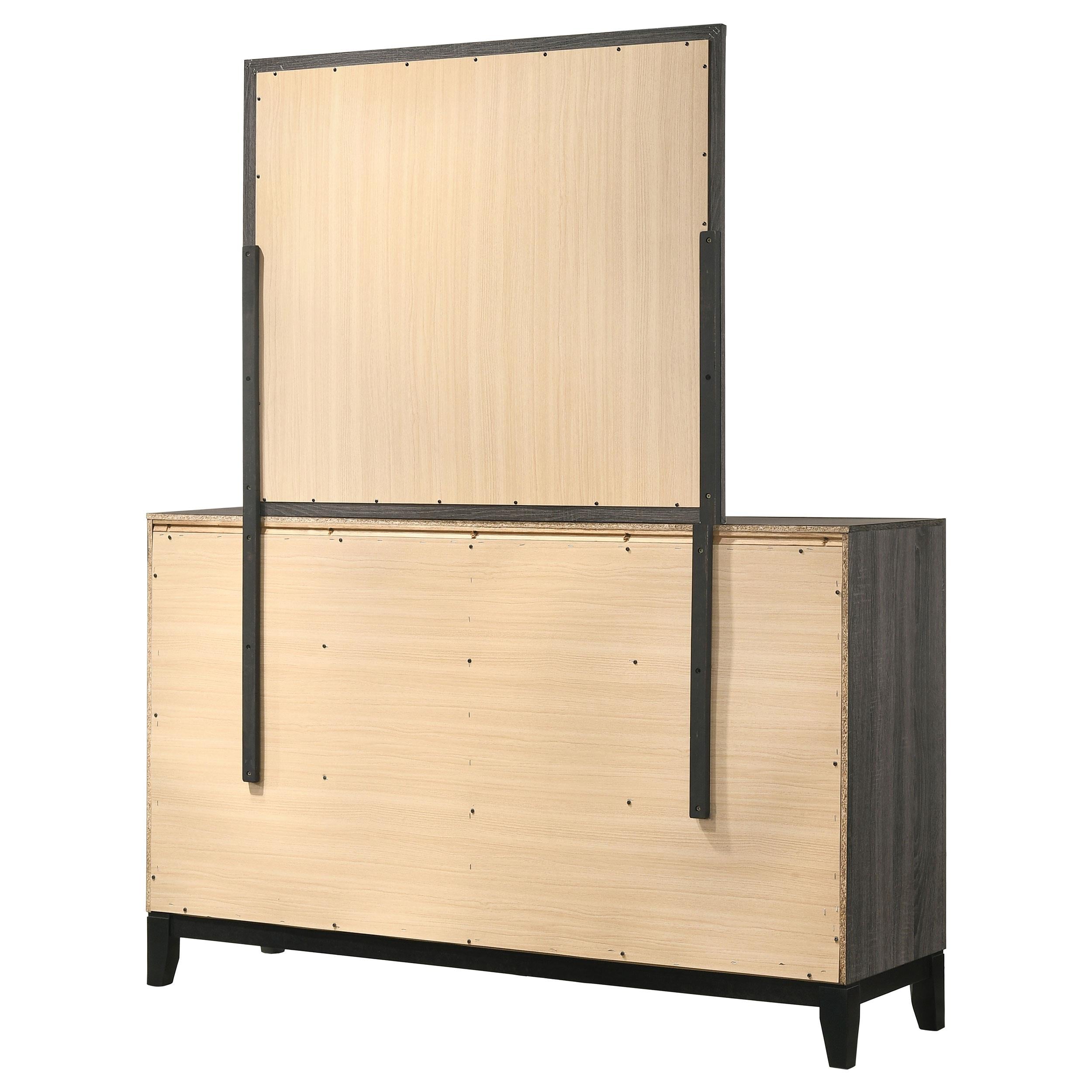 Coaster Furniture Watson 212423M 6-Drawer Dresser with Mirror - Grey Oak IMAGE 7