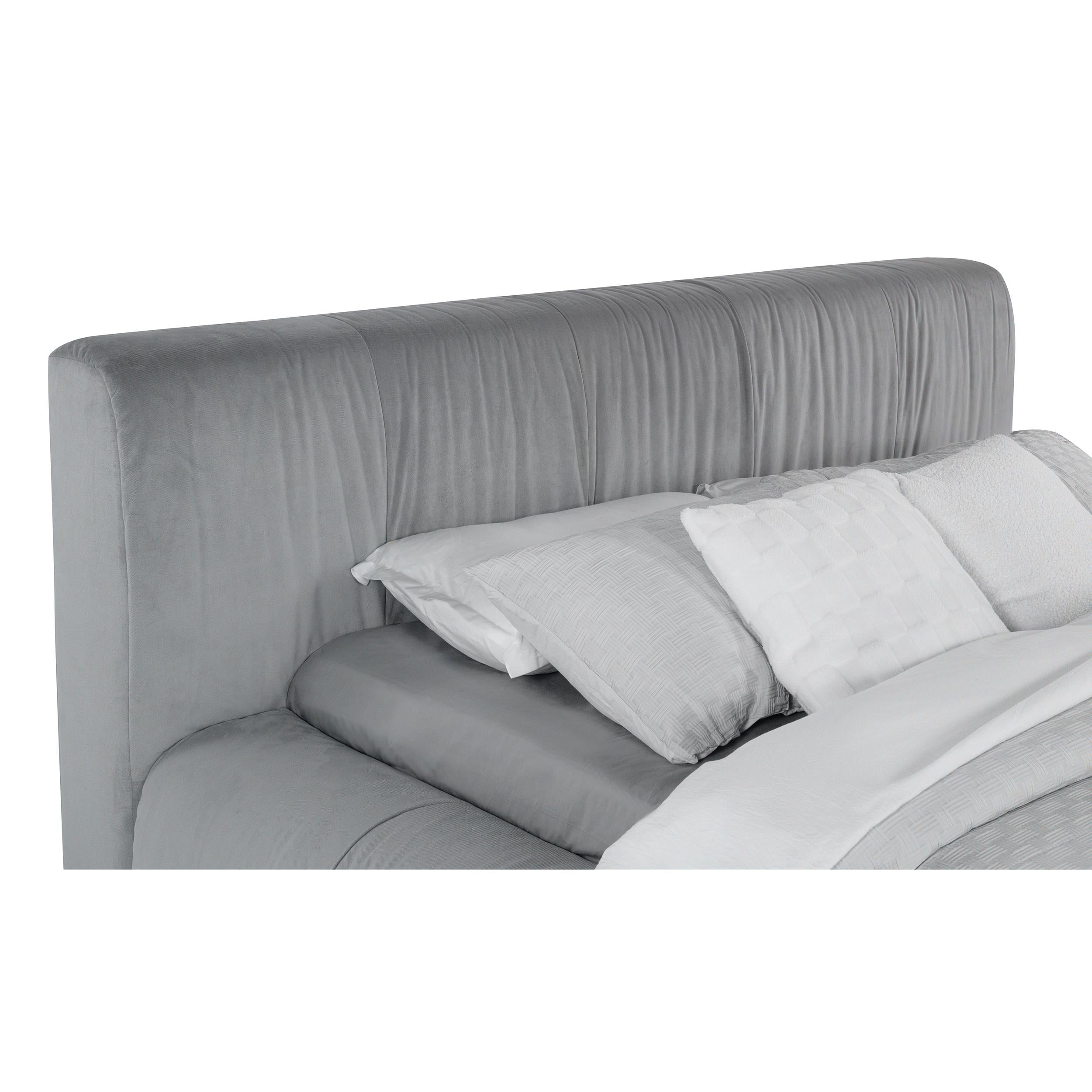 Coaster Furniture Wilshire 315981Q Upholstered Queen Platform Bed - Grey IMAGE 6