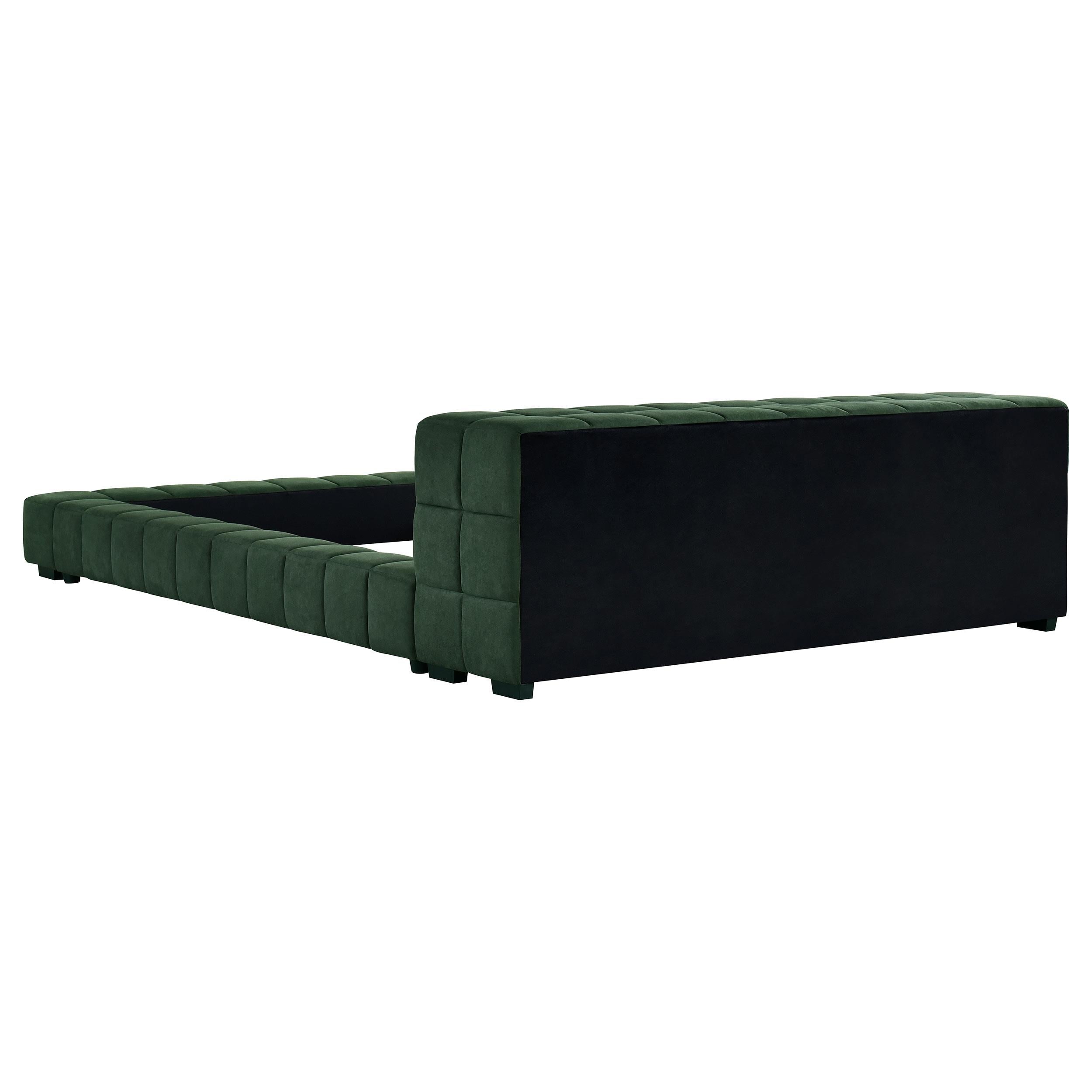 Coaster Furniture Trinity 306120KE Upholstered Eastern King Platform Bed - Green IMAGE 3
