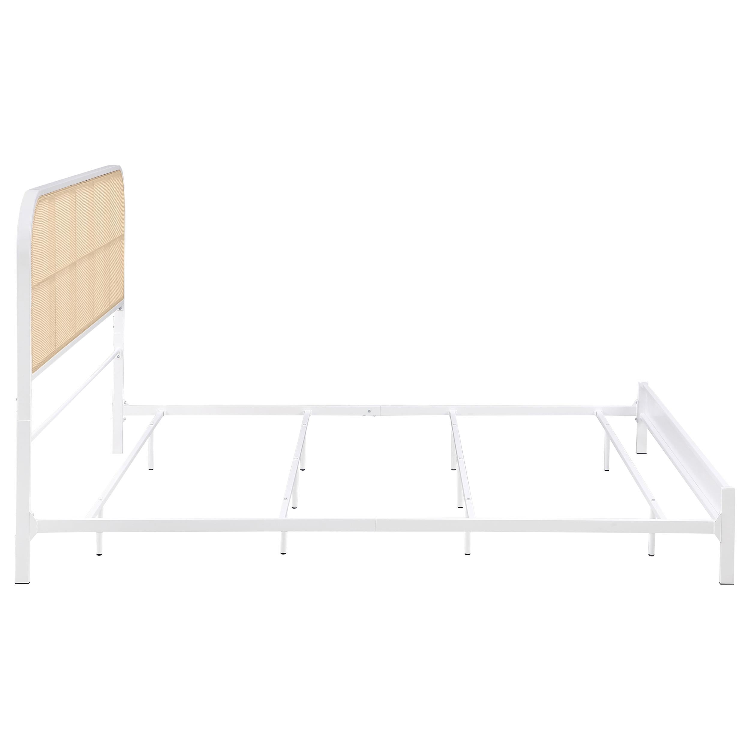 Coaster Furniture Amherst 360301KE Radio Weave Rattan Metal Eastern King Bed - White IMAGE 7