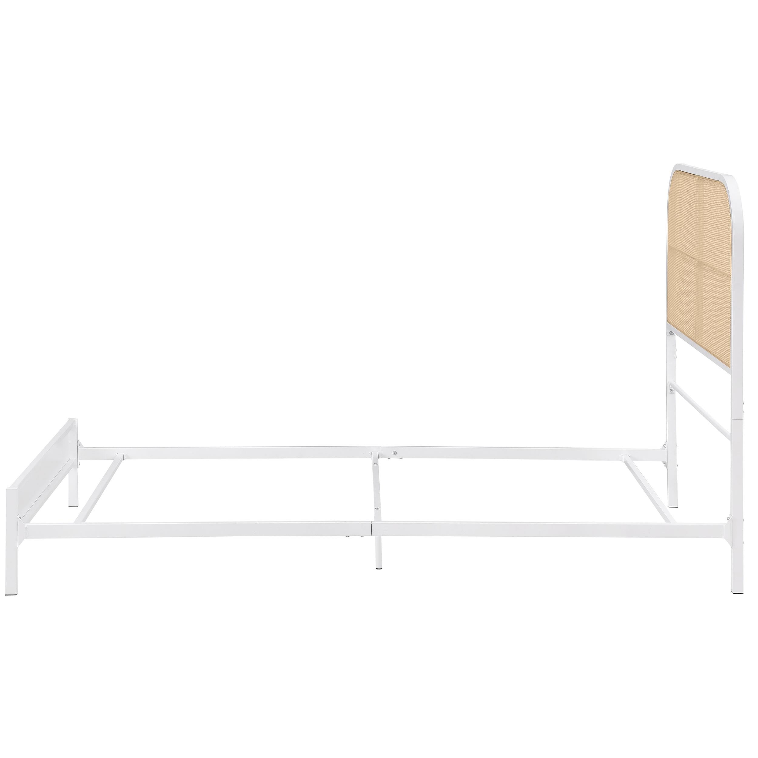 Coaster Furniture Amherst 360301T Radio Weave Rattan Metal Twin Bed - White IMAGE 4