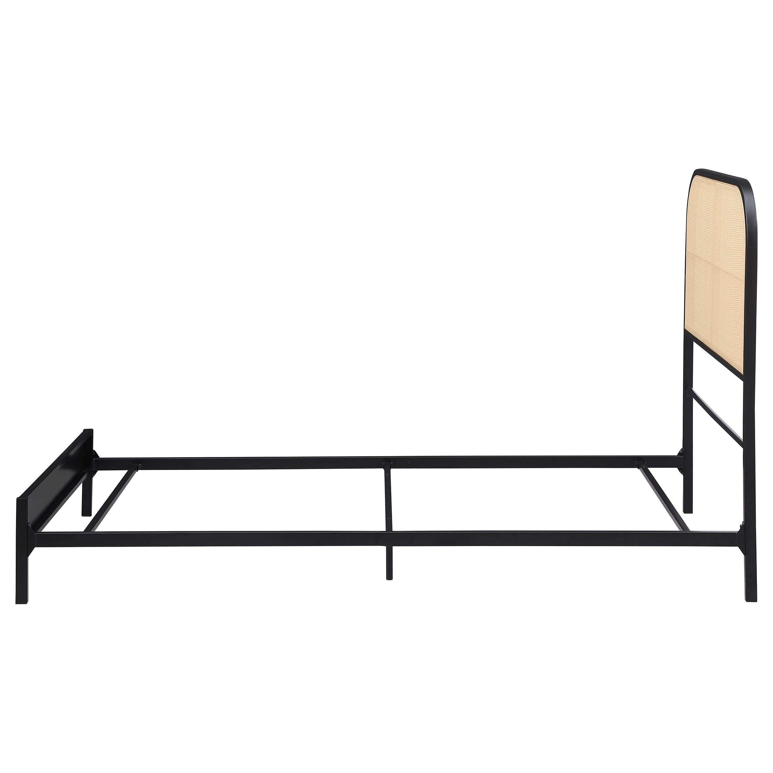 Coaster Furniture Amherst 360351T Radio Weave Rattan Metal Full Bed - Black IMAGE 4