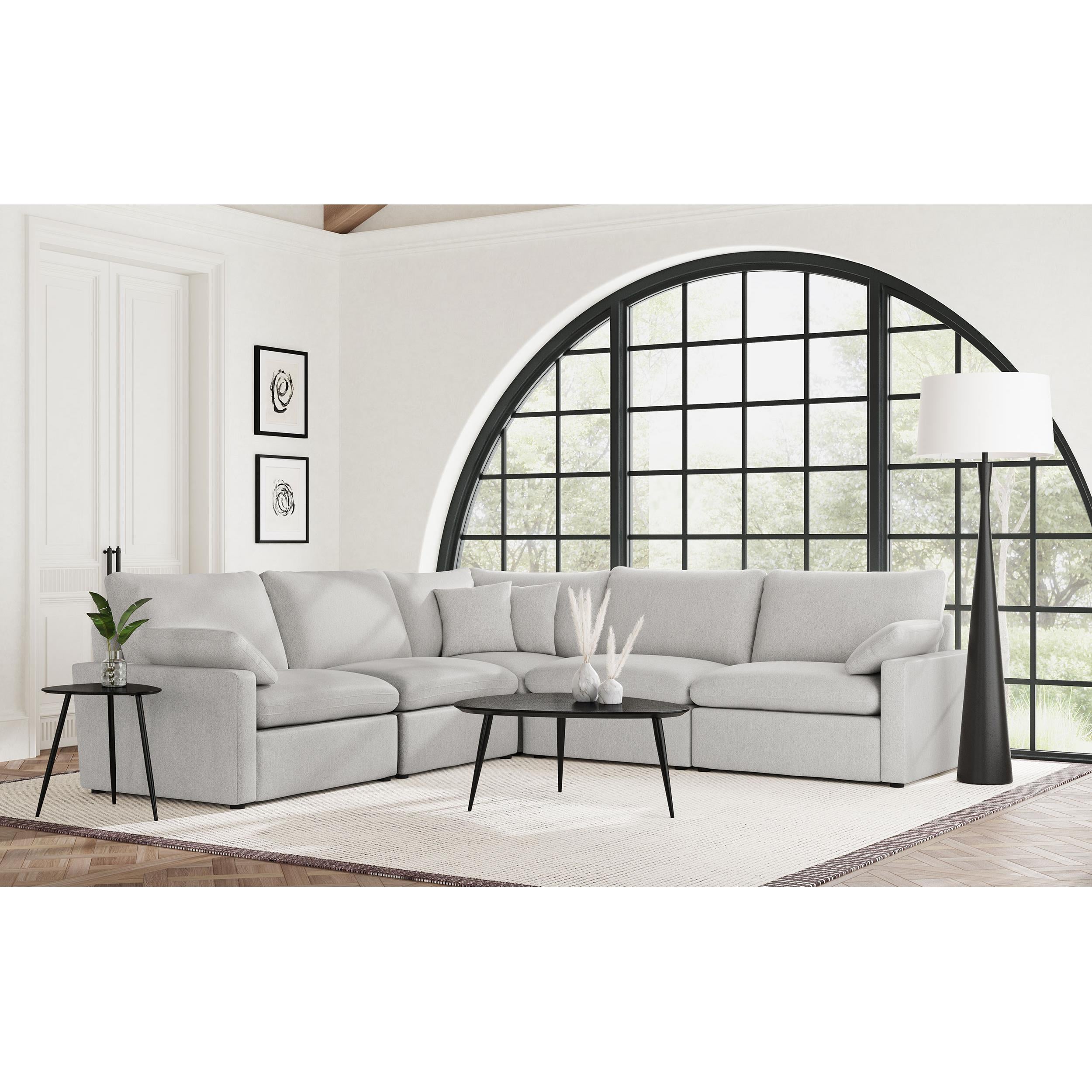 Coaster Furniture Collins 609560P 5-piece Modular Power Reclining Sectional - Grey IMAGE 11