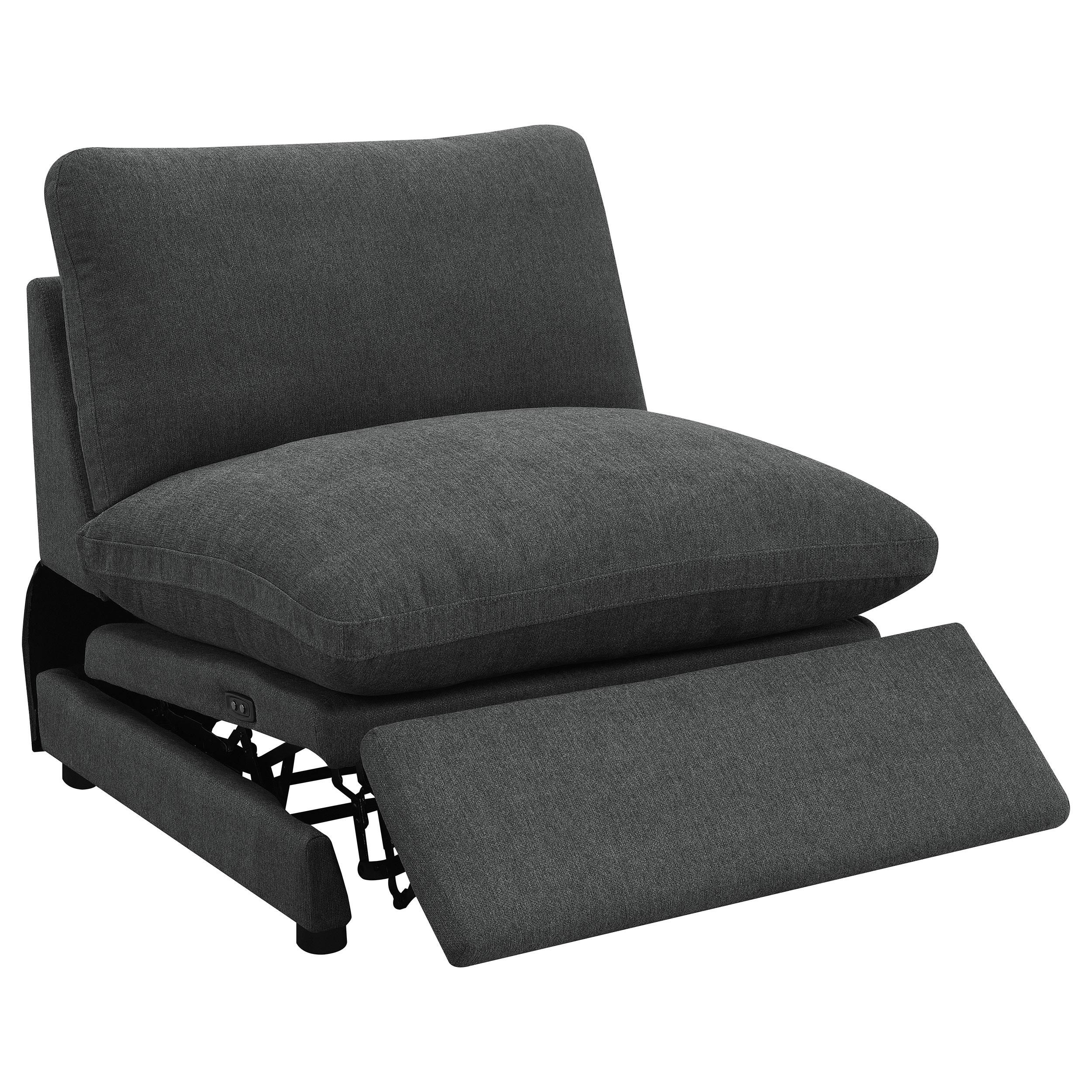Coaster Furniture Collins 609530P 5-piece Modular Power Reclining Sectional - Dark Grey IMAGE 5