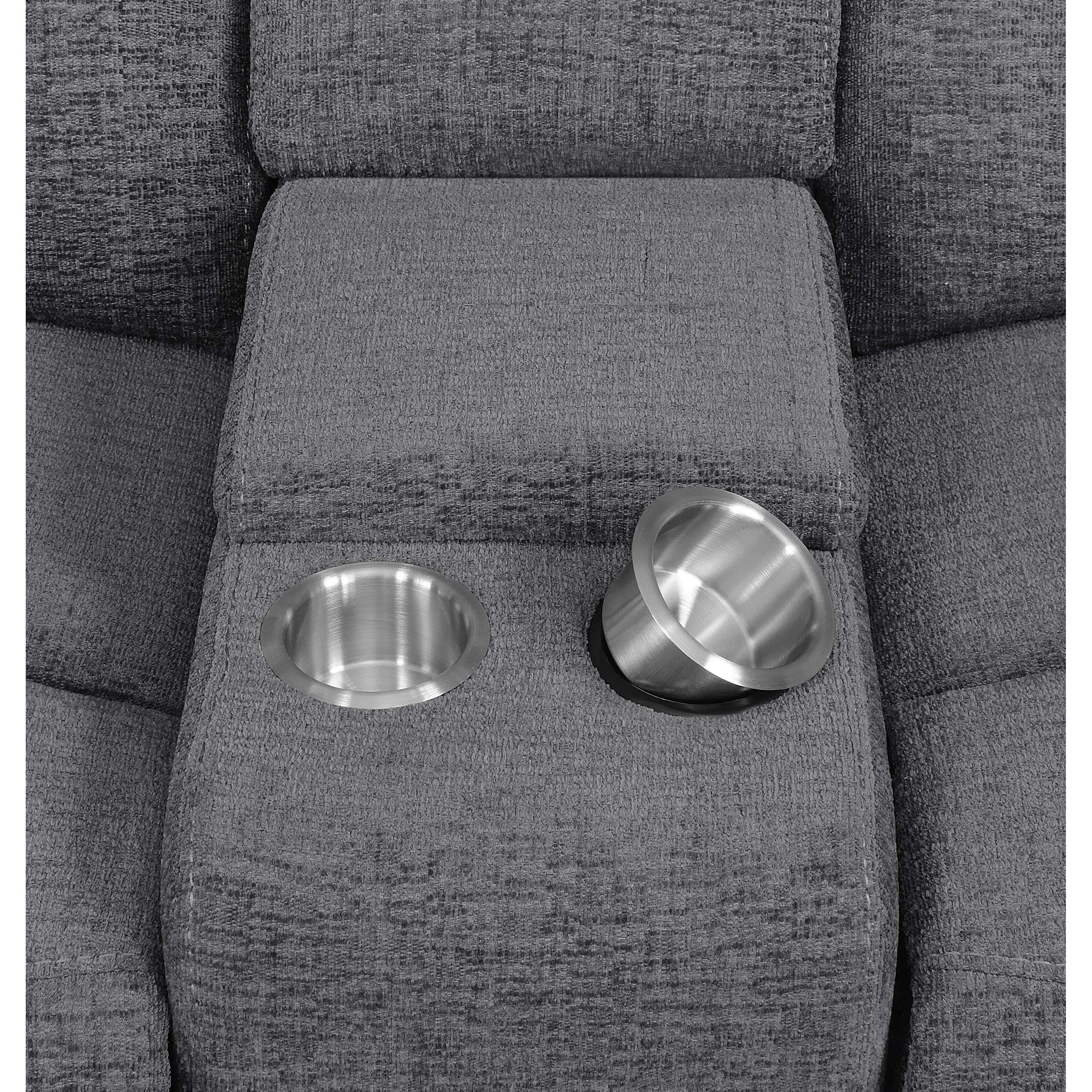 Coaster Furniture Bahrain 609540P 6-piece Modular Power Reclining Sectional - Charcoal IMAGE 12