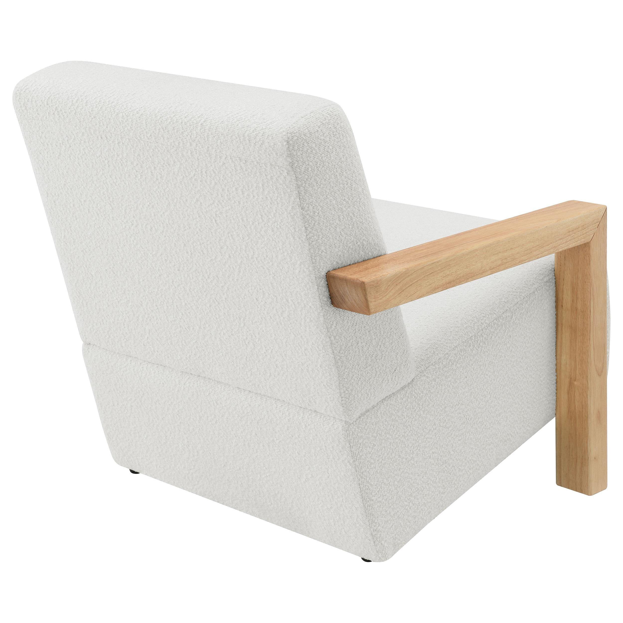 Coaster Furniture Fitzroy 903094 Boucle Upholstered Accent Arm Chair - Ivory IMAGE 6