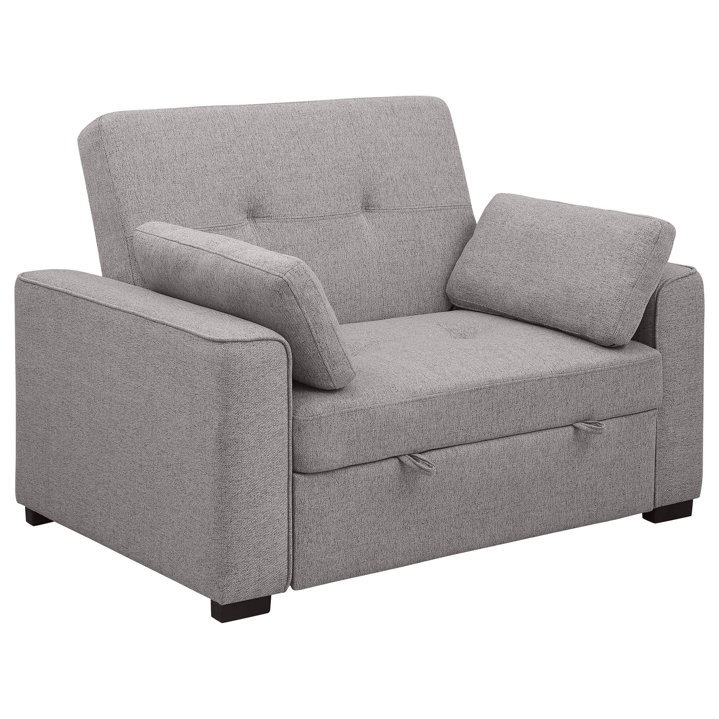 Coaster Furniture Edith 360147 Upholstered Convertible Sleeper Sofa Bed - Grey IMAGE 1