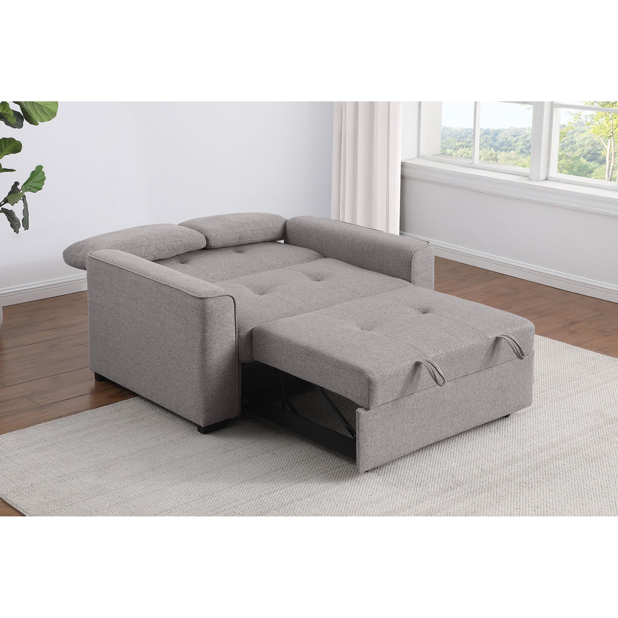 Coaster Furniture Edith 360147 Upholstered Convertible Sleeper Sofa Bed - Grey IMAGE 12