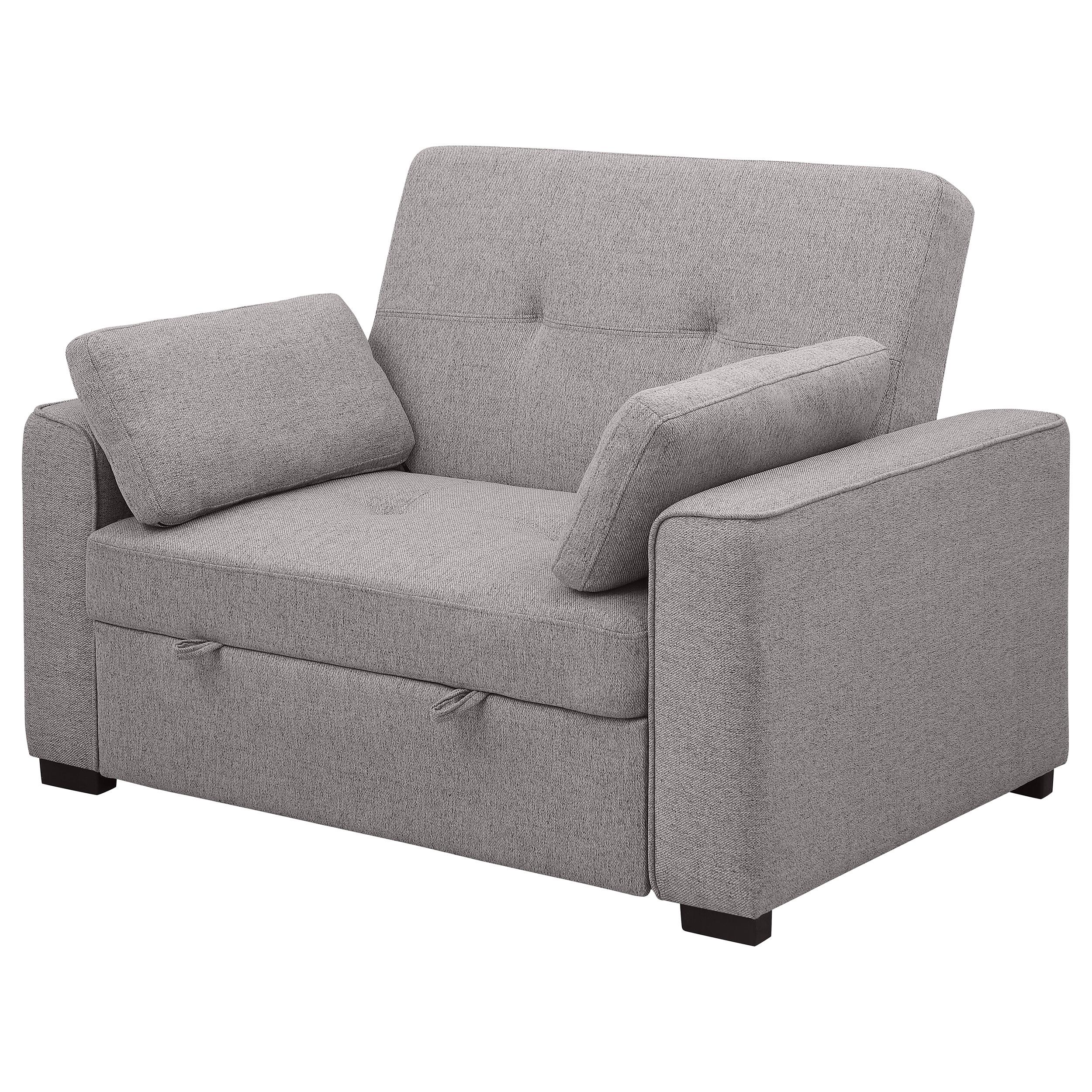 Coaster Furniture Edith 360147 Upholstered Convertible Sleeper Sofa Bed - Grey IMAGE 5