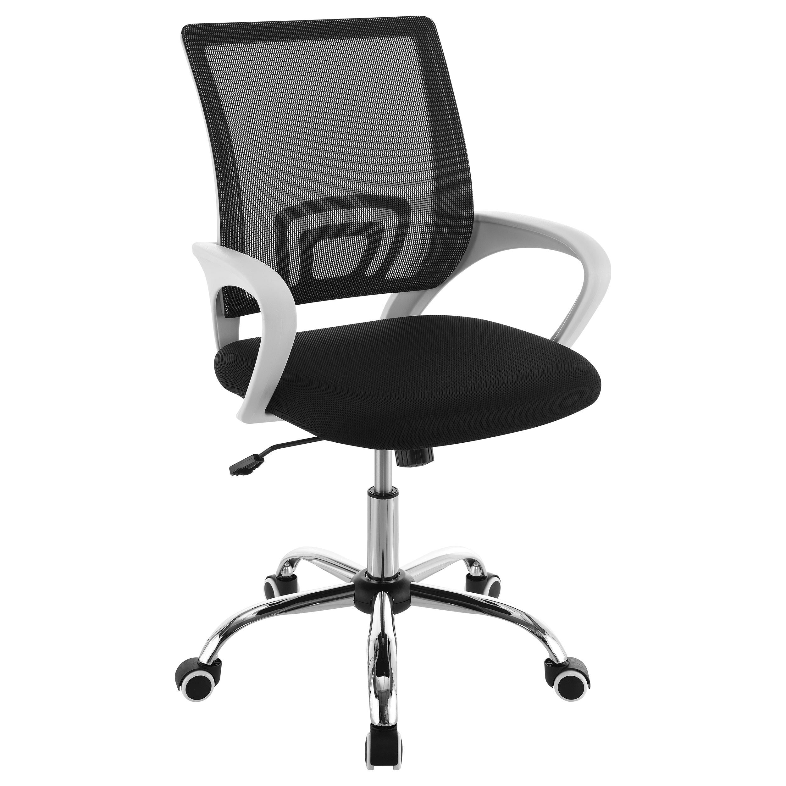 Coaster Furniture Felton 802014 Upholstered Adjustable Home Office Desk Chair - Black IMAGE 1