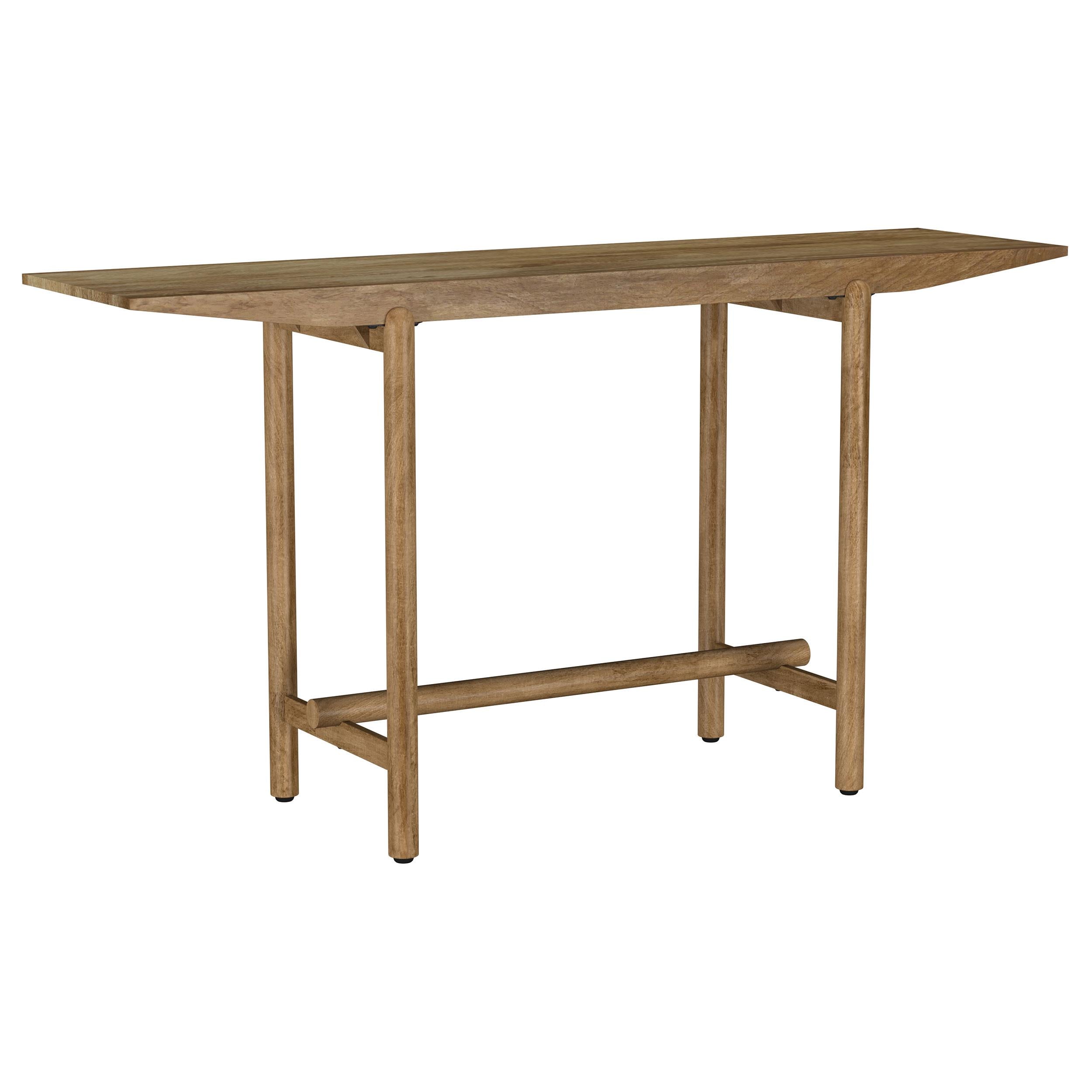 Coaster Furniture Darius 930128 Solid Wood Entryway Console Table - Natural Mango IMAGE 5
