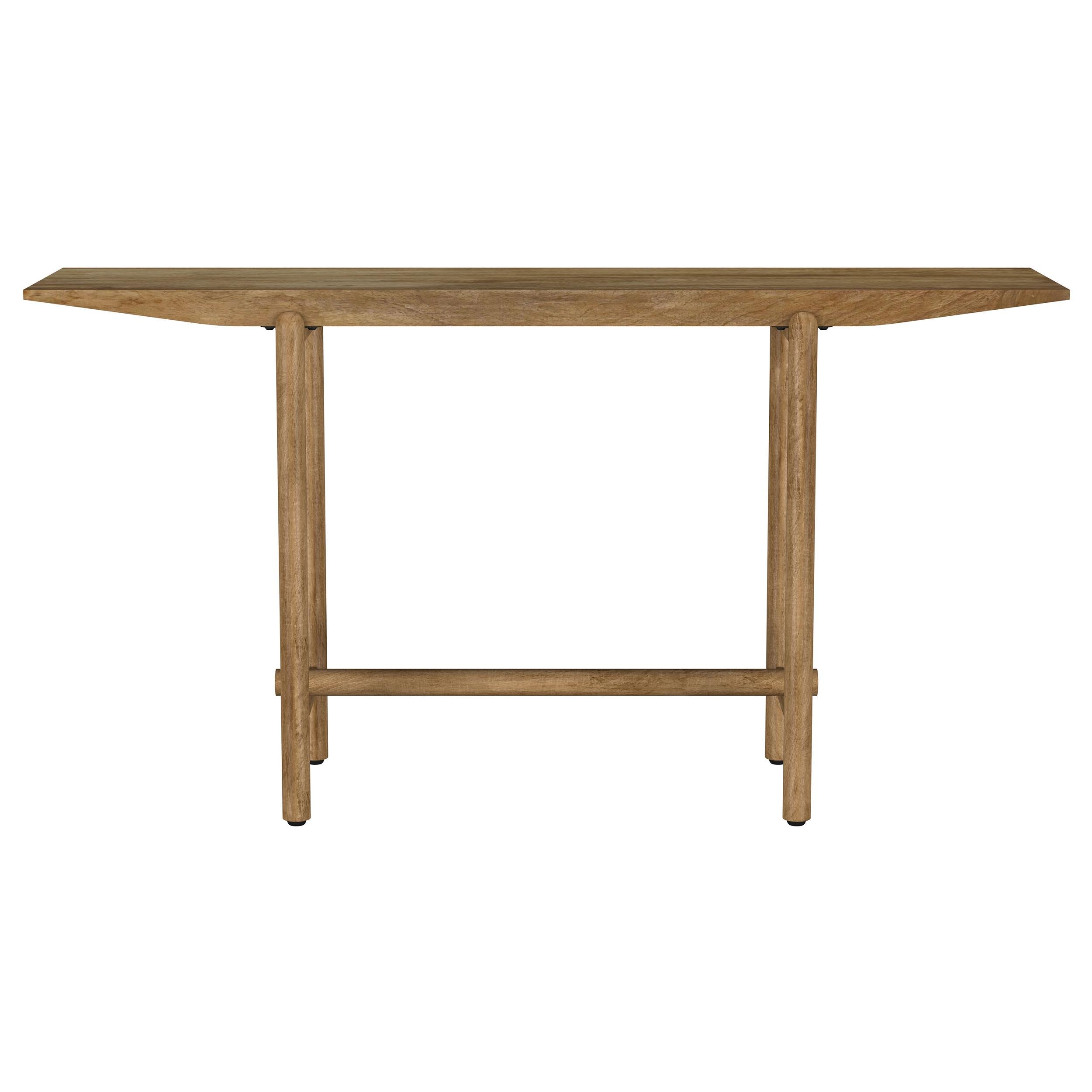 Coaster Furniture Darius 930128 Solid Wood Entryway Console Table - Natural Mango IMAGE 6