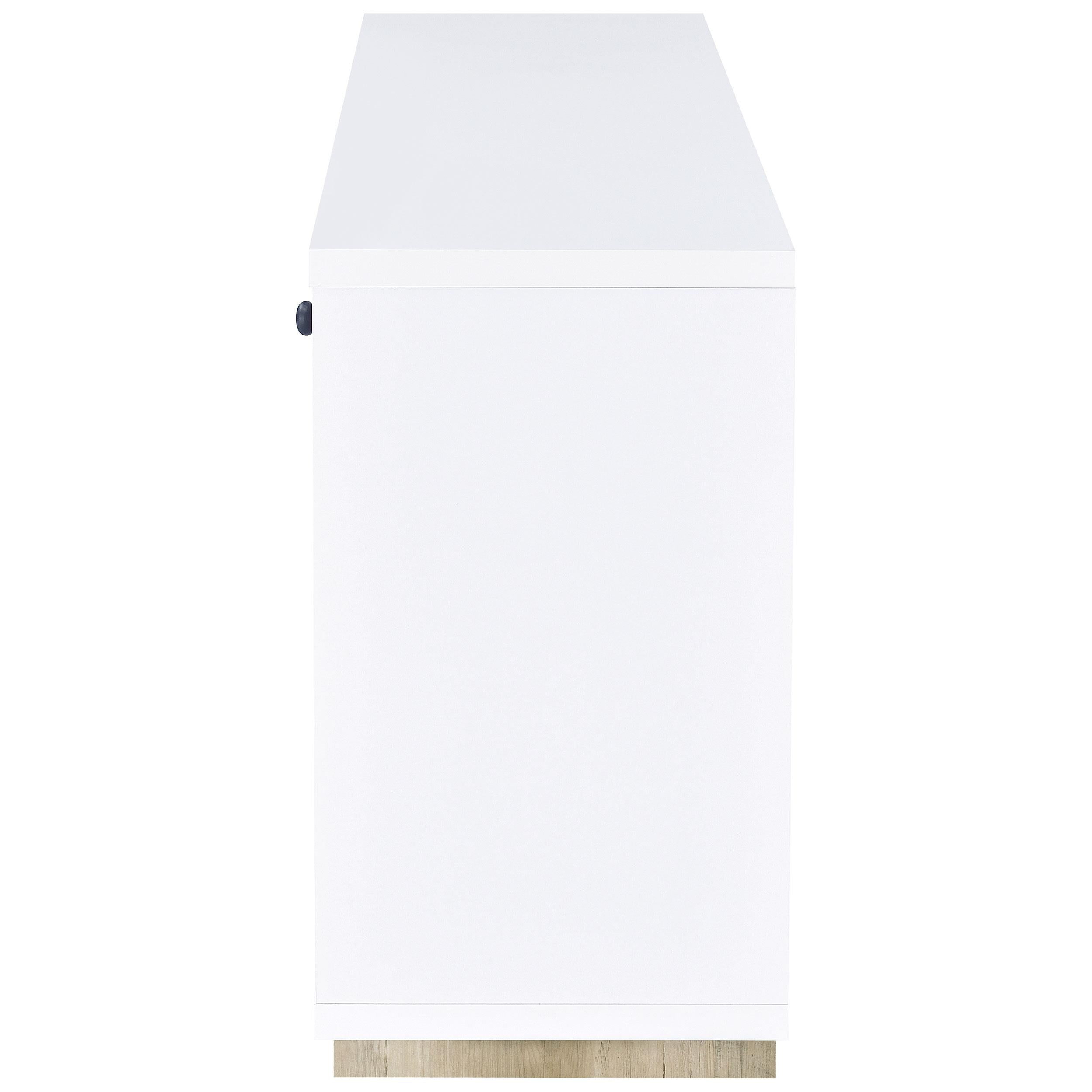 Coaster Furniture Dalton 950405 2-door Storage Cabinet - White and Distressed Pine IMAGE 5