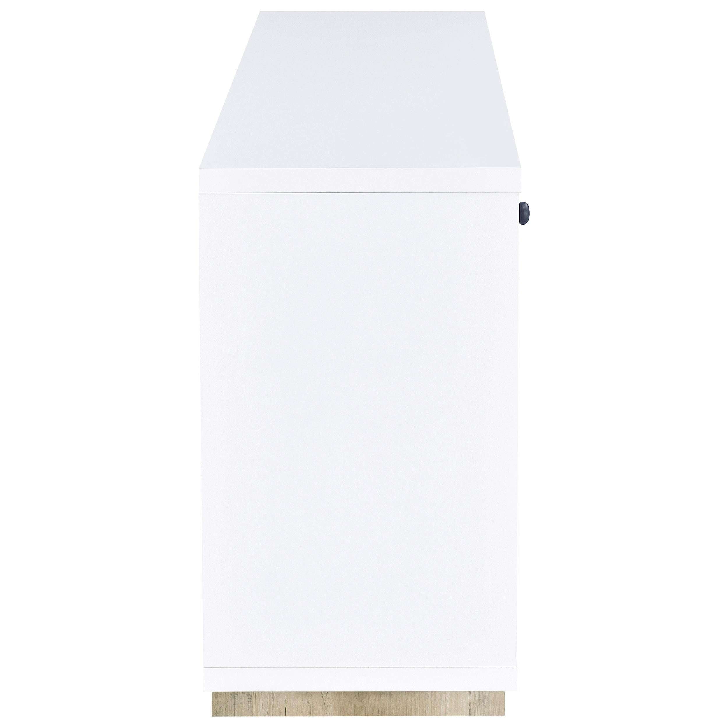 Coaster Furniture Dalton 950405 2-door Storage Cabinet - White and Distressed Pine IMAGE 9