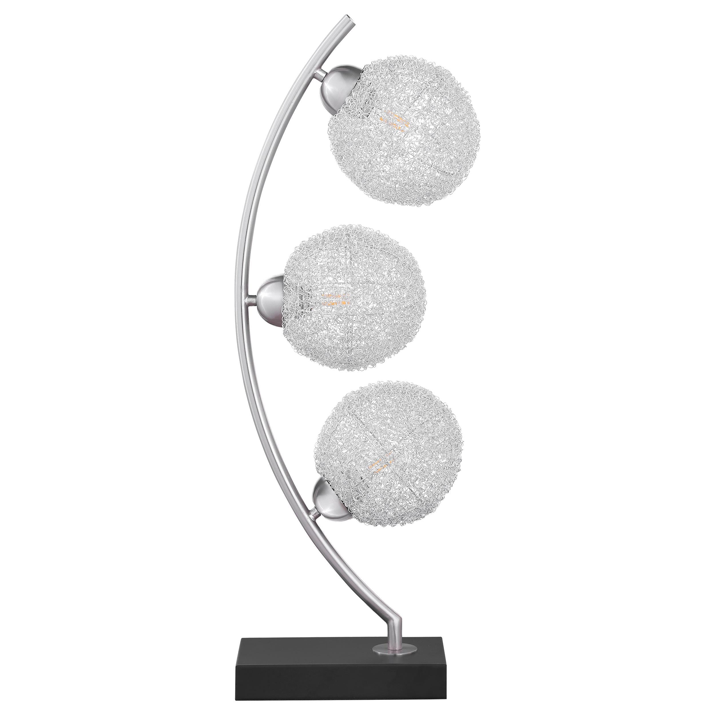 Coaster Furniture Claudia 920233 30-inch Woven Spherical Metal Table Lamp - Black IMAGE 6