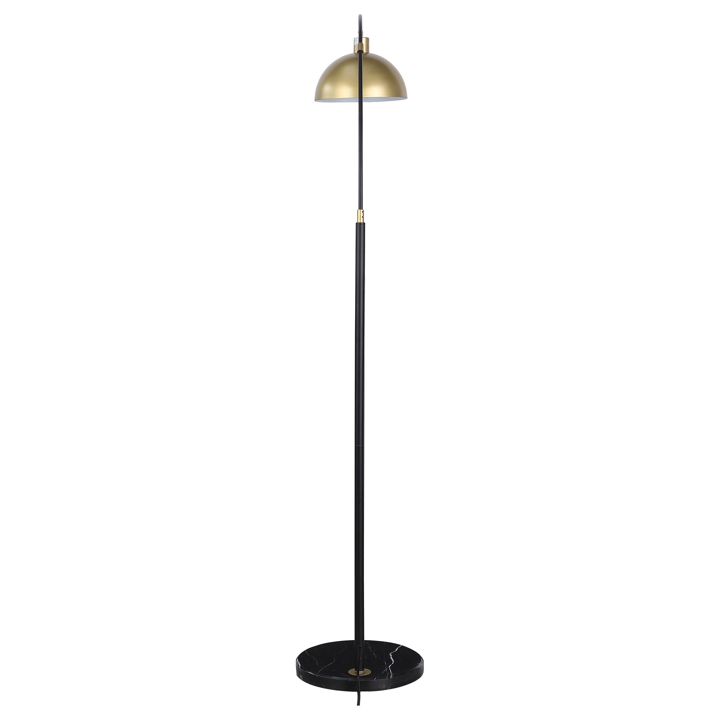 Coaster Furniture Gloria 920059 74-inch Arched Dome Shade Metal Floor Lamp - Black IMAGE 2