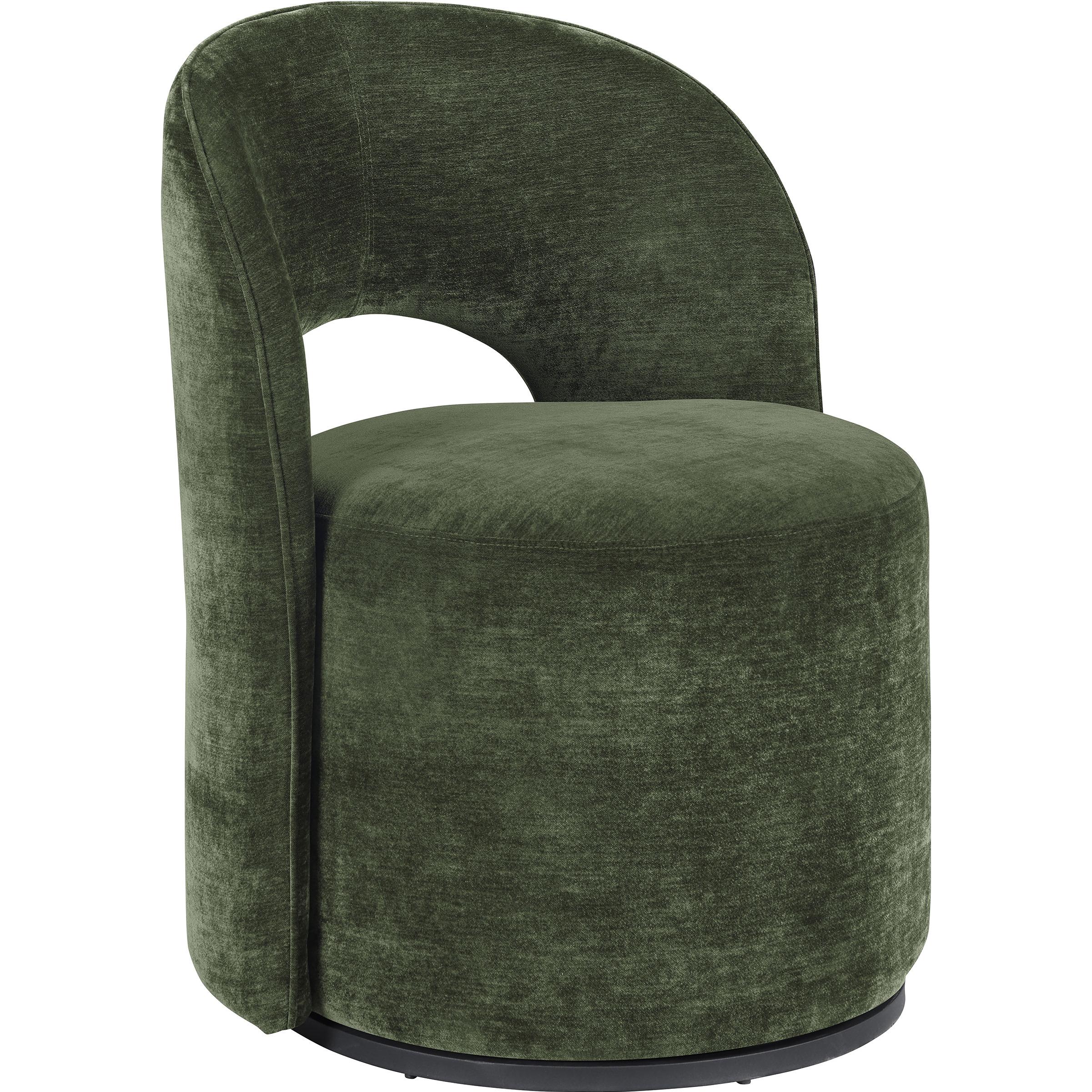 Coaster Furniture Harjo 907530 Velvet Upholstered Swivel Accent Chair - Olive Green IMAGE 1
