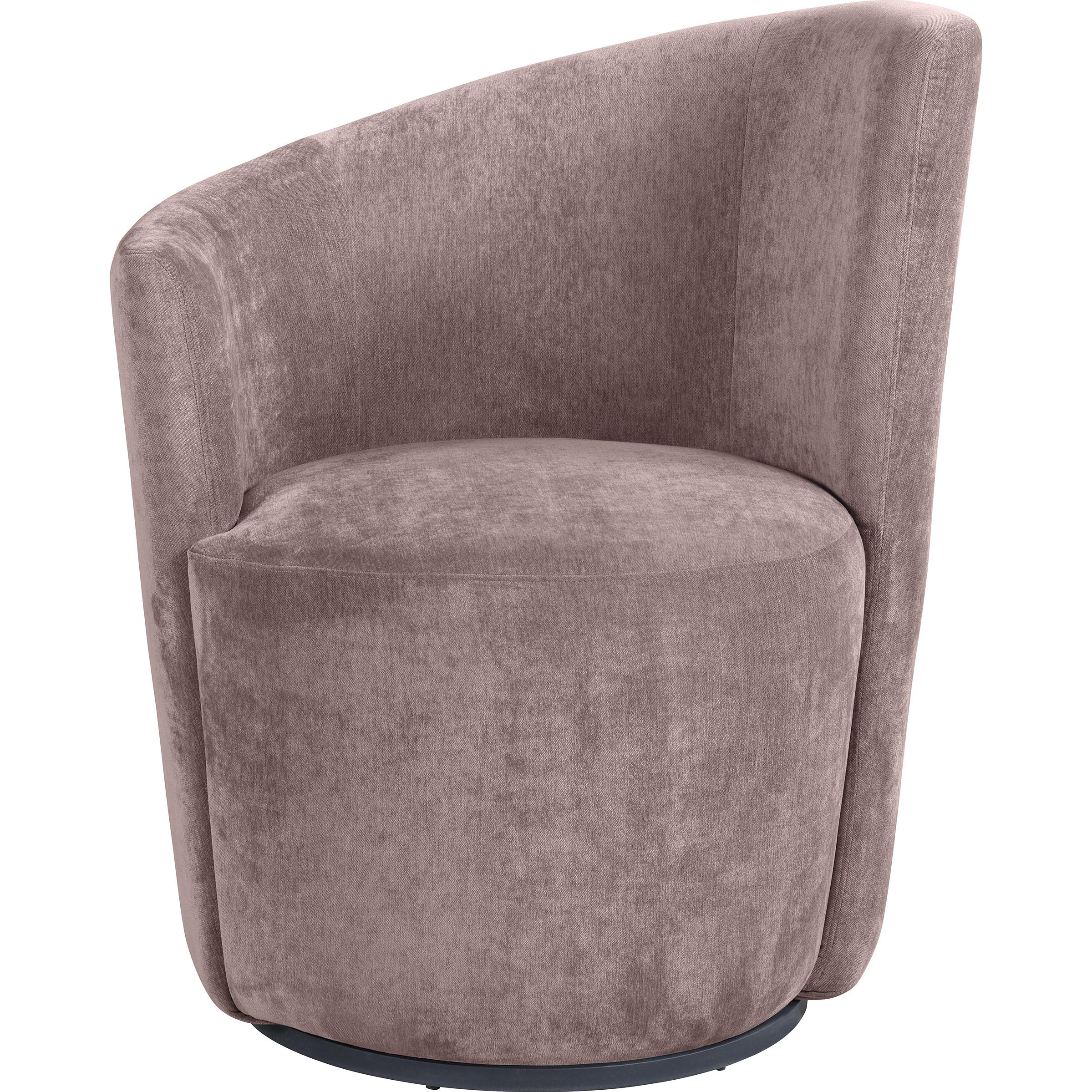 Coaster Furniture Nueva 907528 Upholstered Swivel Chair Curved Backrest - Blush IMAGE 3