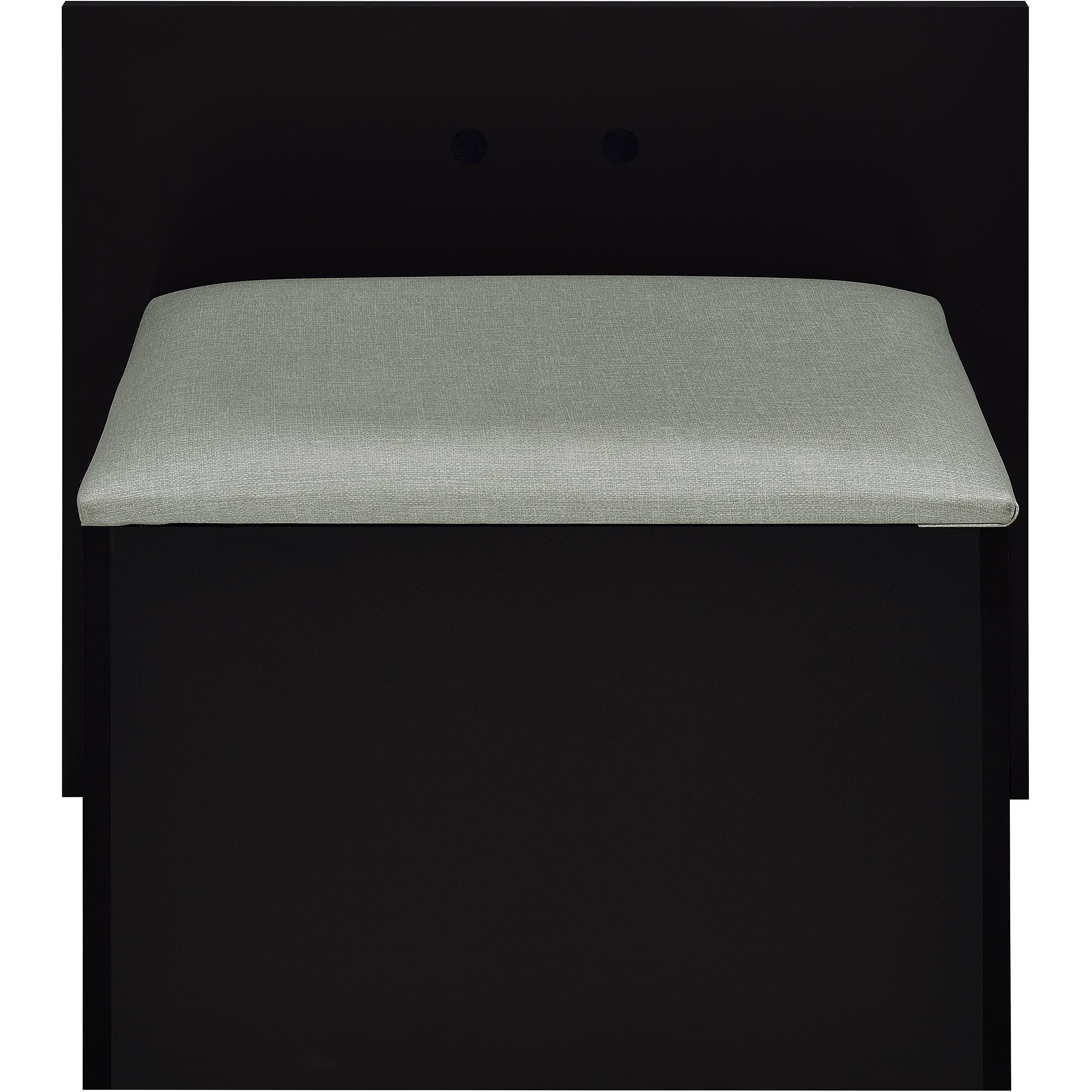 Coaster Furniture Flora 930219 2-drawer Vanity Set with LED Mirror - Black High Gloss IMAGE 14
