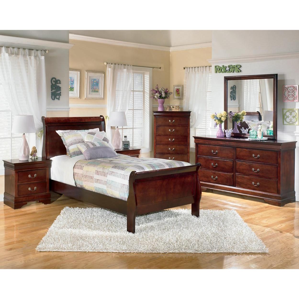 Diamond Modern Furniture Exclusive Design Alisdair Twin Sleigh Bed B376-53/B376-83 IMAGE 2