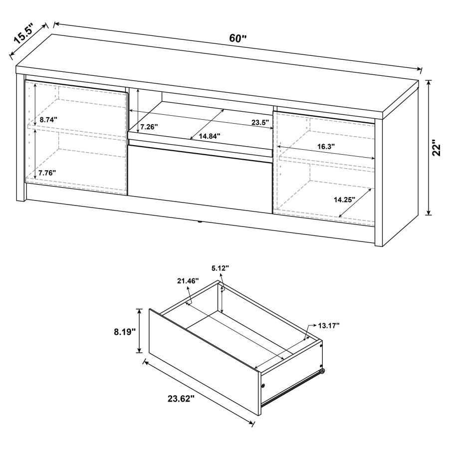 Winfield - 3-Piece Entertainment Center TV Stand